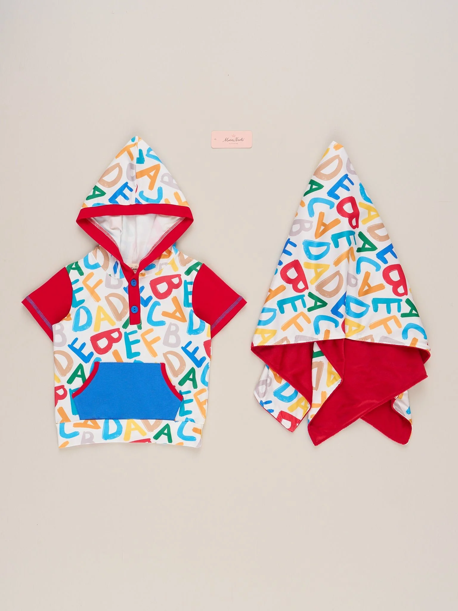 Alphabet Doodles Hooded Shirt - Image 3
