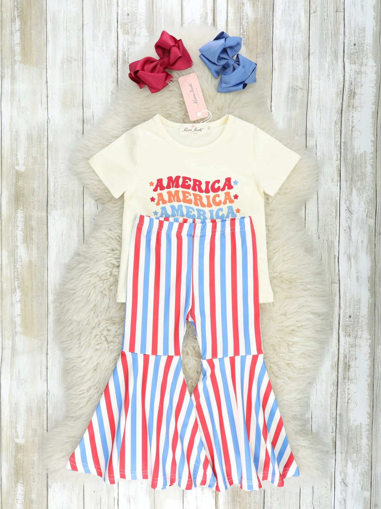 "America" Stripe Bell Bottoms Outfit - Image 2