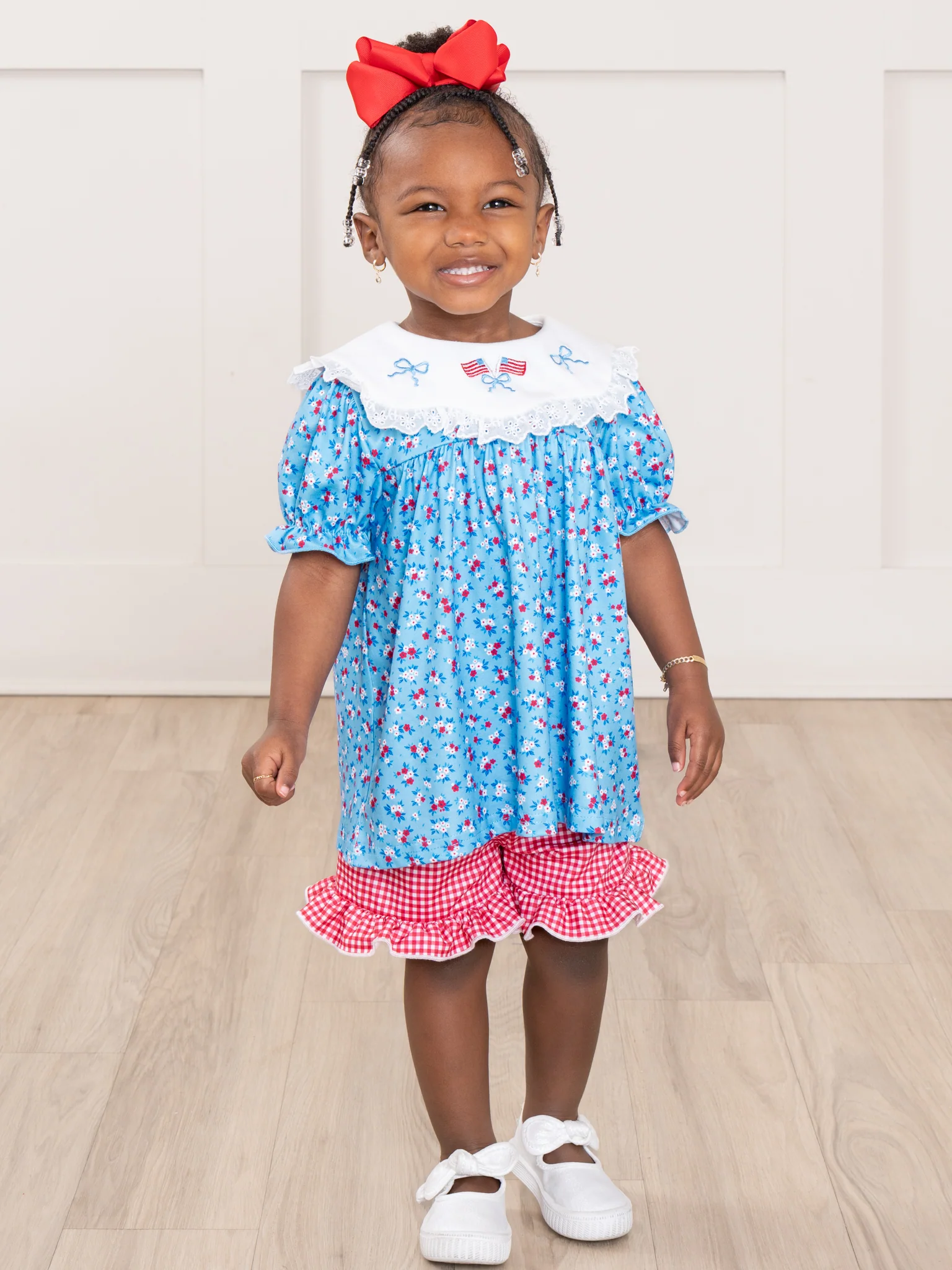 American Dreamer Embroidered Lace Ruffle Outfit - Image 6