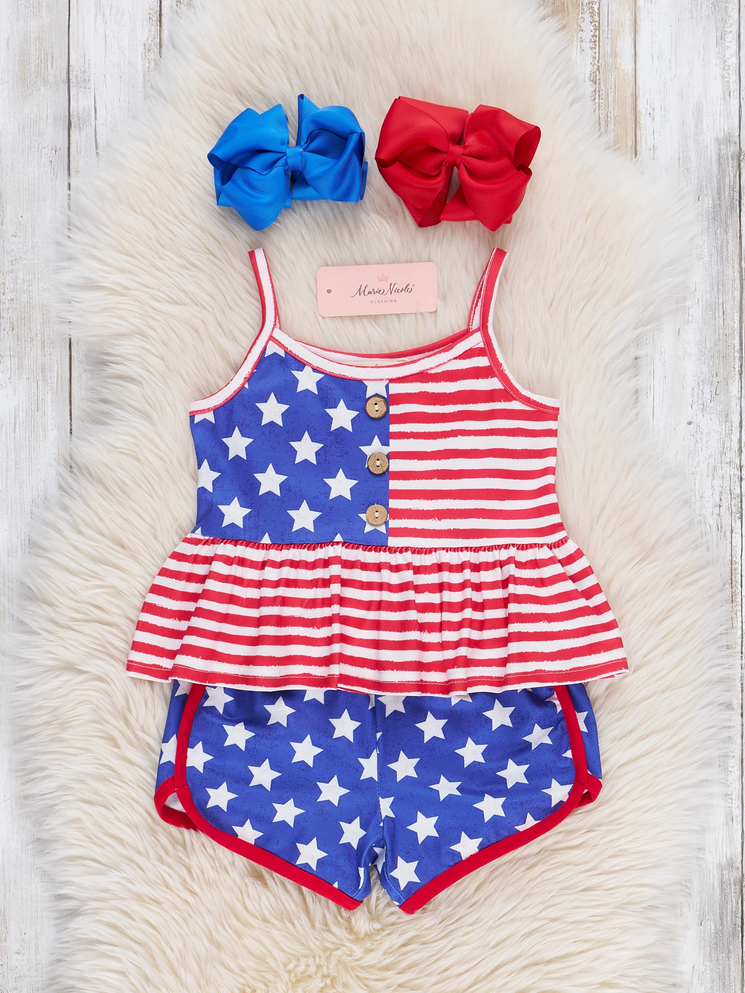 American Flag Peplum Outfit - Image 3