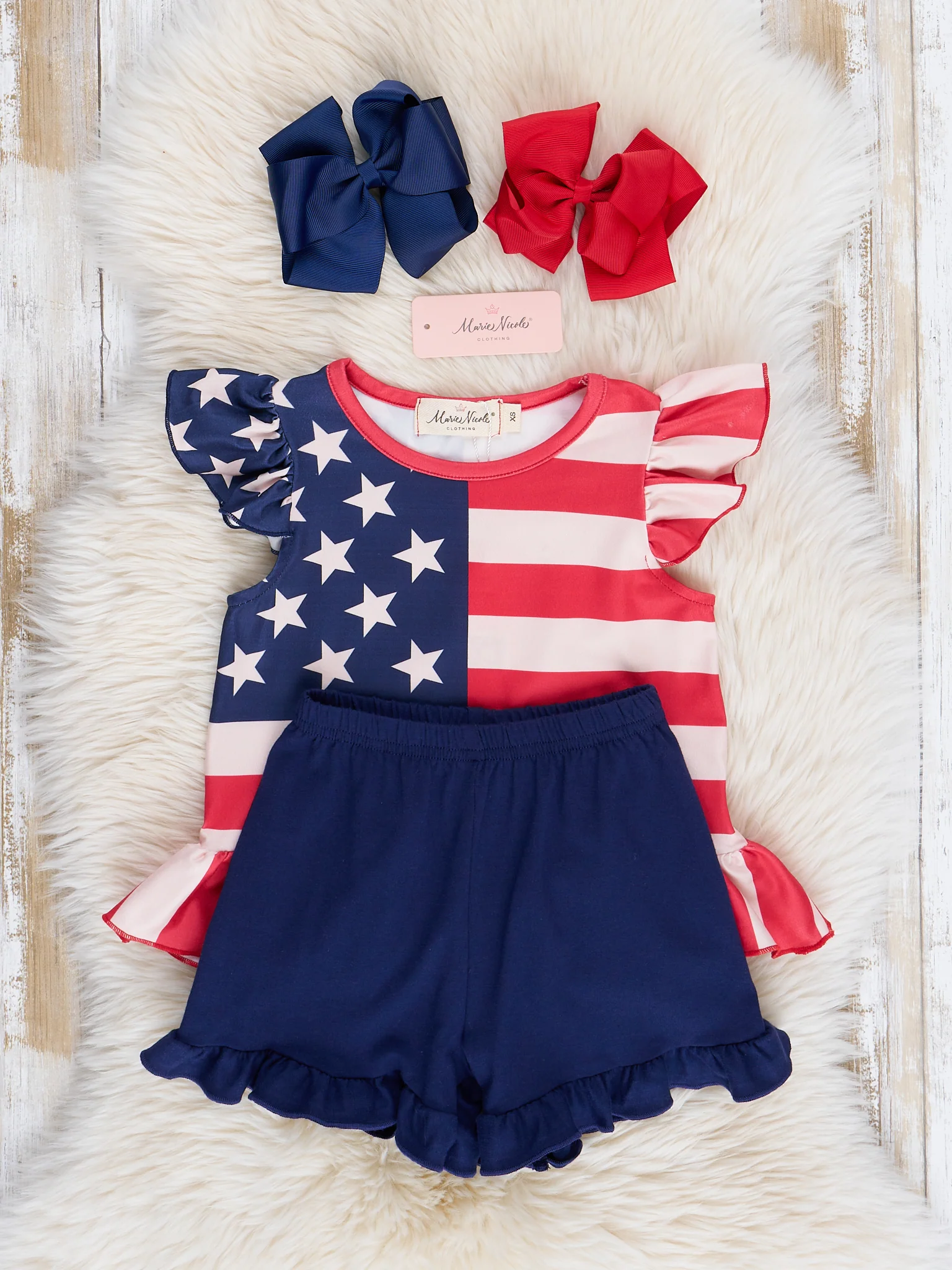 American Flag Ruffle Outfit - Image 3