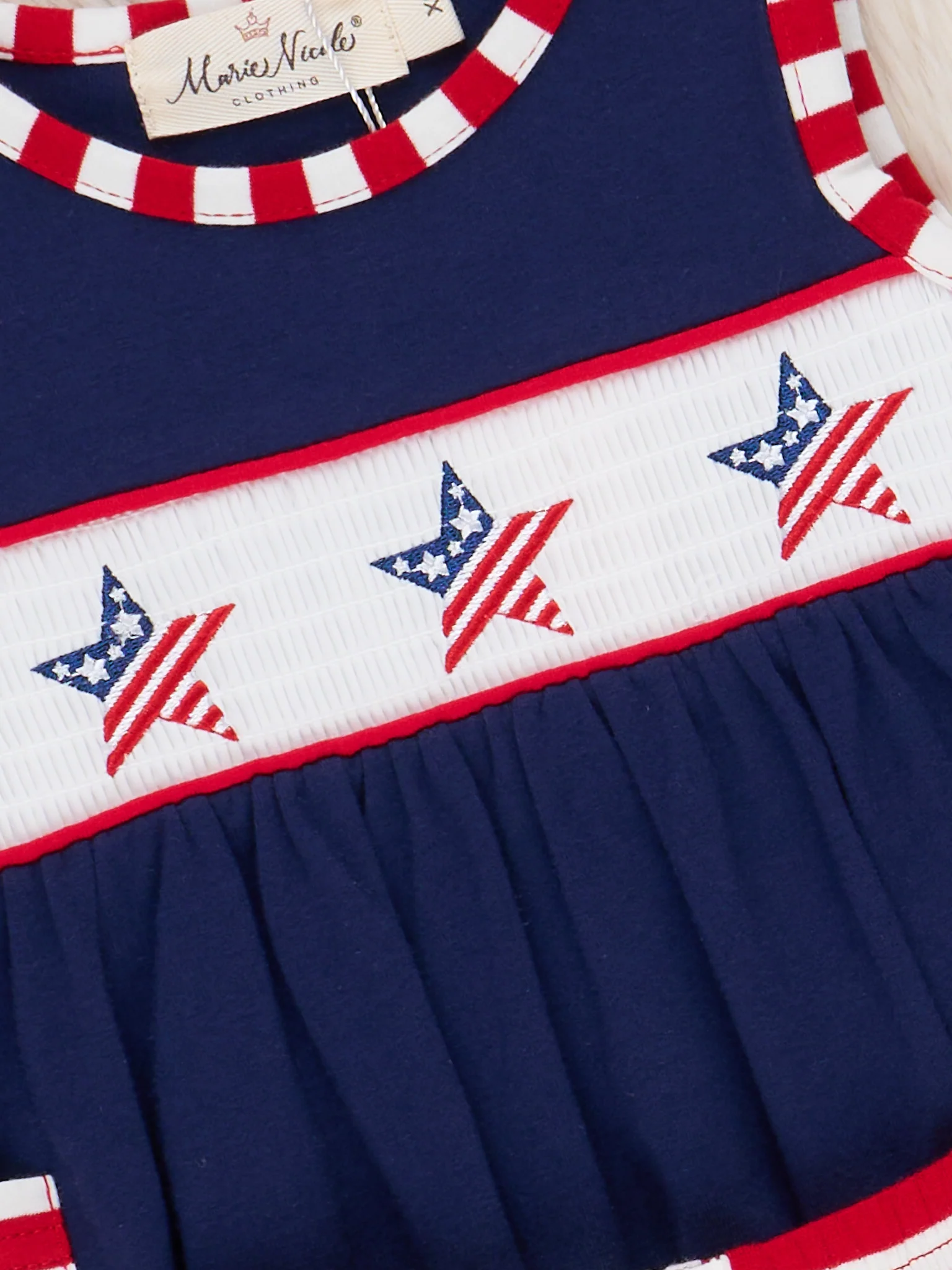 American Stars Smocked Cotton Ruffle Outfit - Image 4
