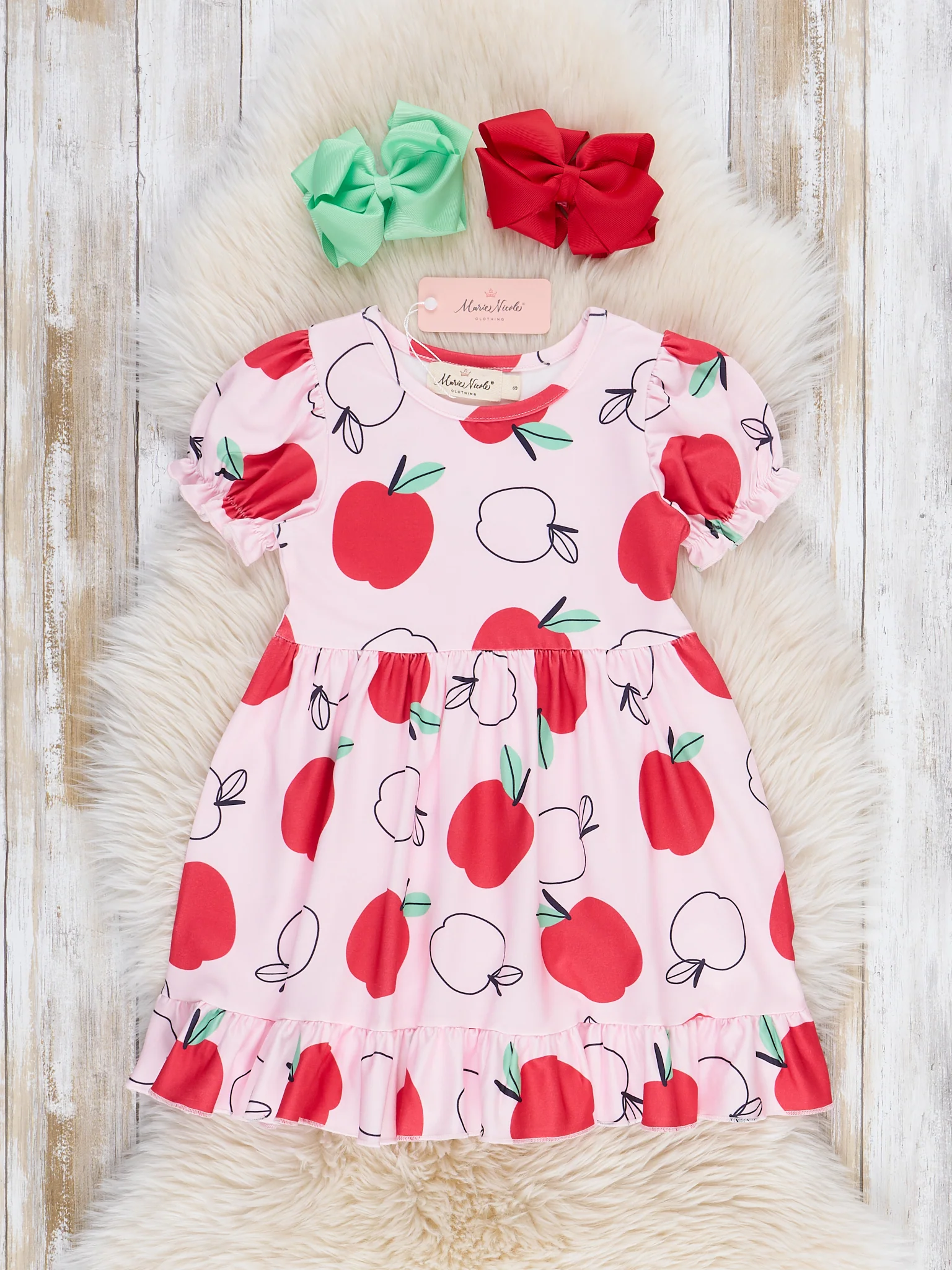 Apples to Apples Ruffle Hem Dress - Image 2