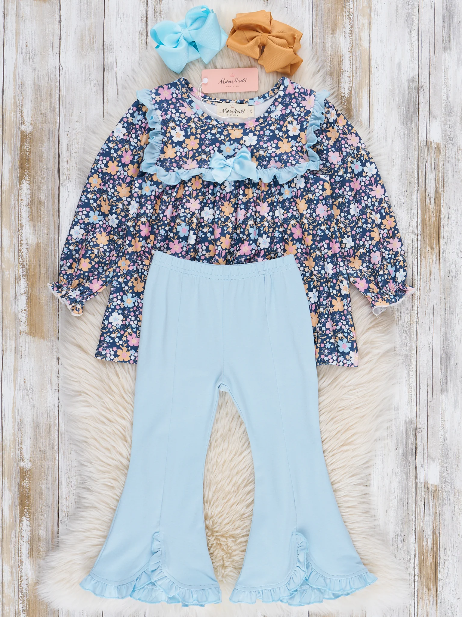 Autumn Bloom Ruffle Outfit - Image 2