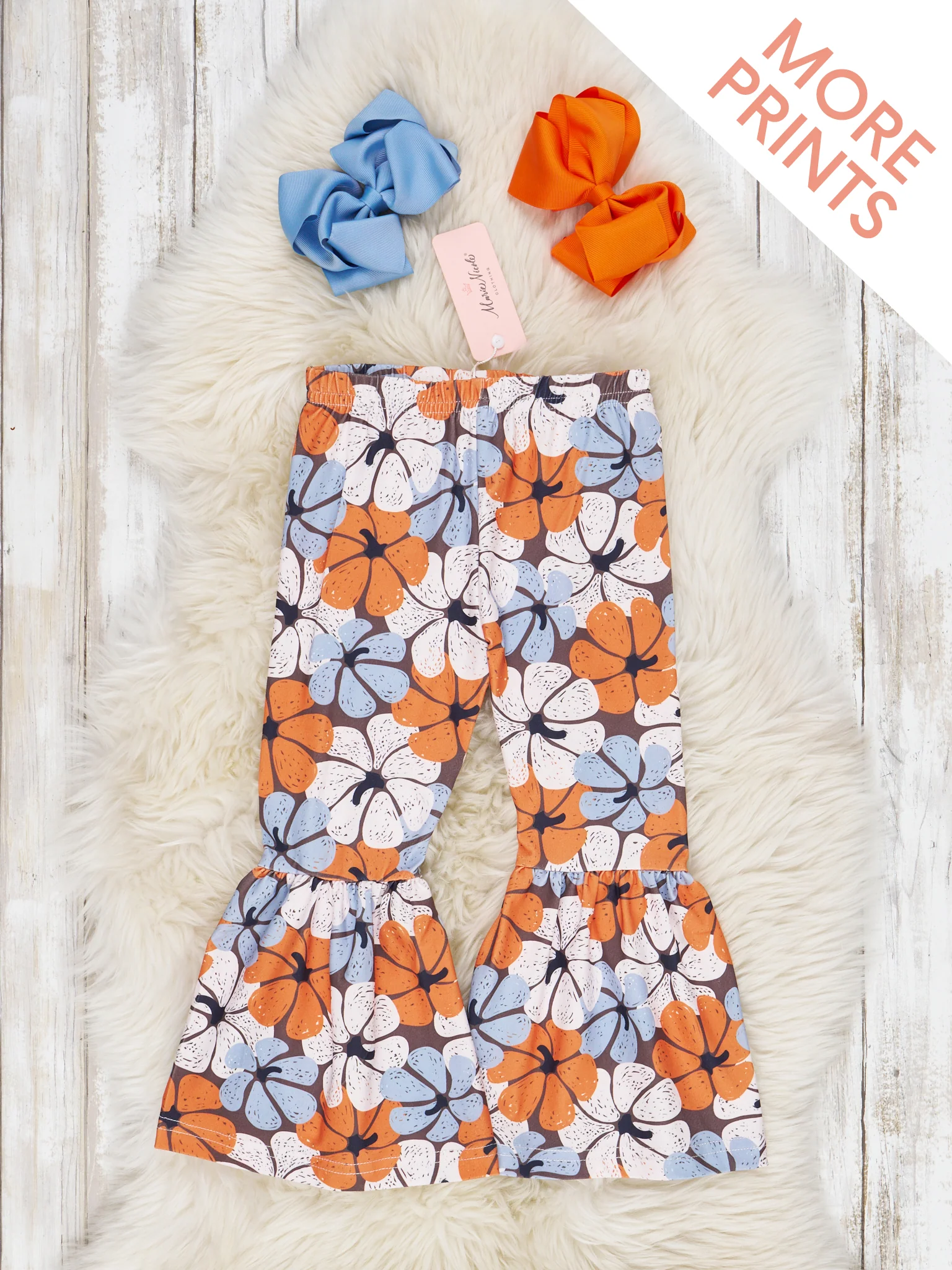 Autumn Florals Bell Bottom Pants - Image 2
