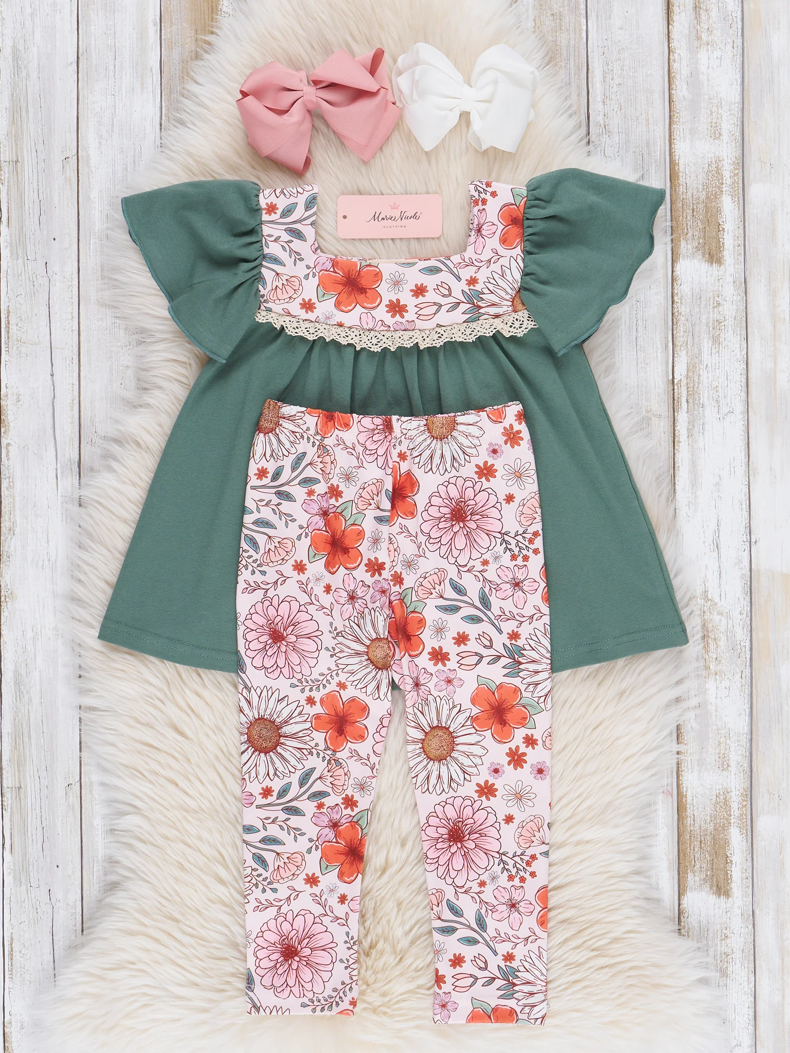 Poppy Meadow Ruffle Outfit - Image 4