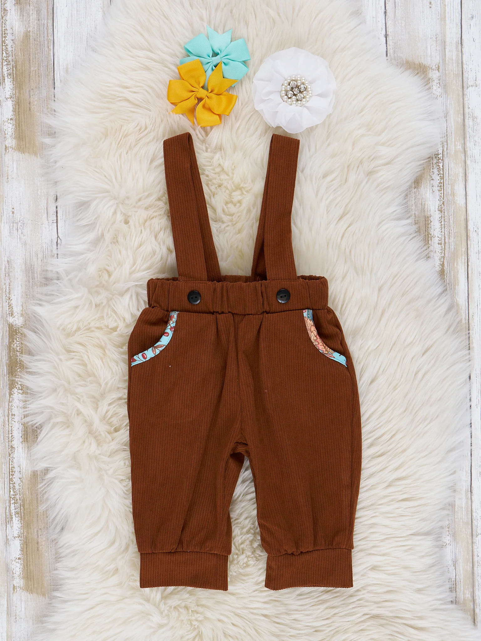 Autumn Ruffle Overall Set - Image 10