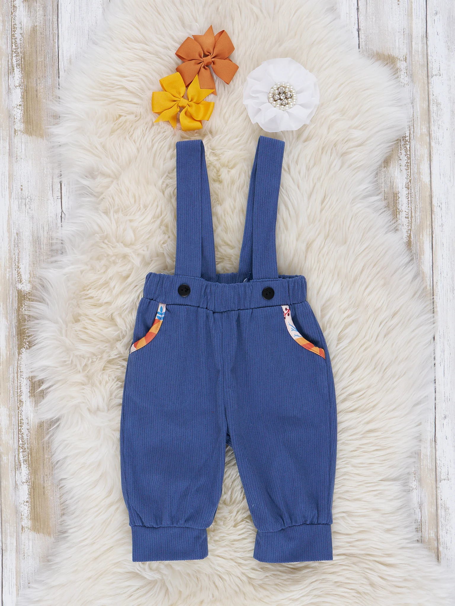 Autumn Ruffle Overall Set - Image 8