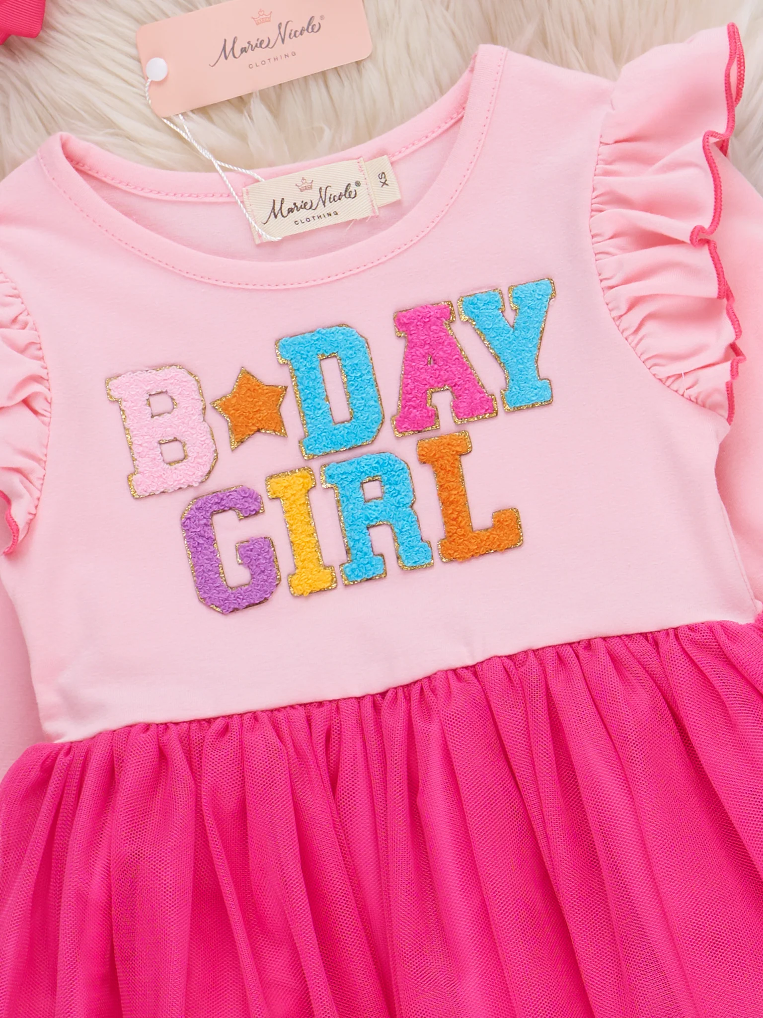 B-Day Girl Star Tulle Dress - Image 3