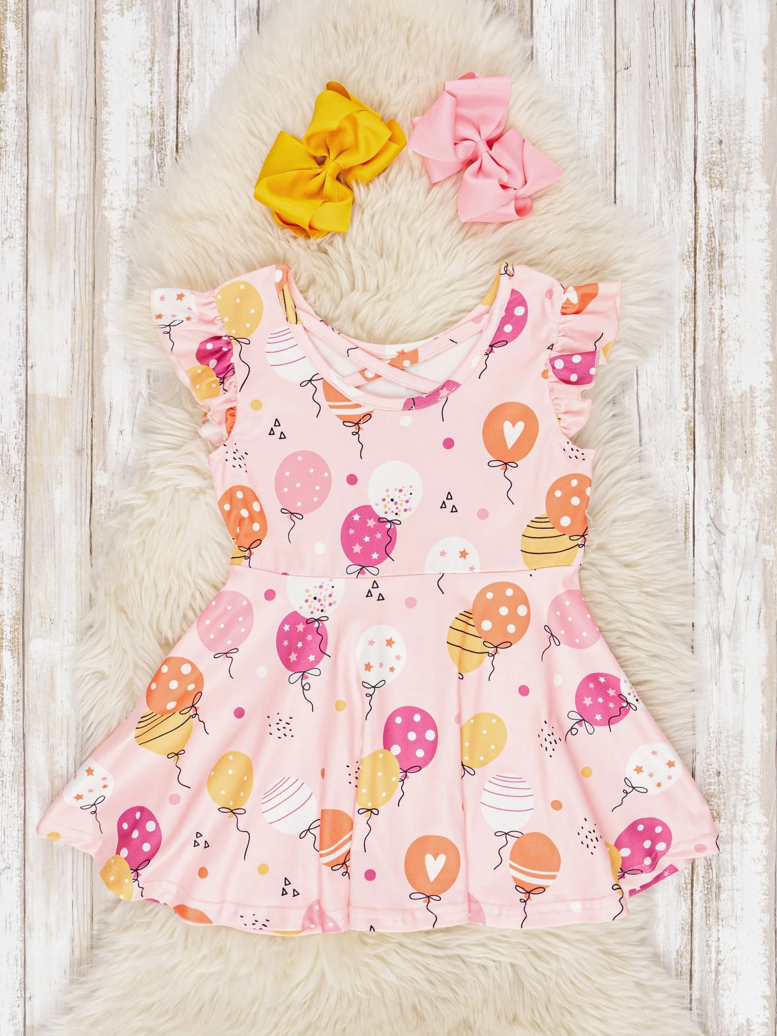 Balloon Ruffle Swing Dress - Image 2