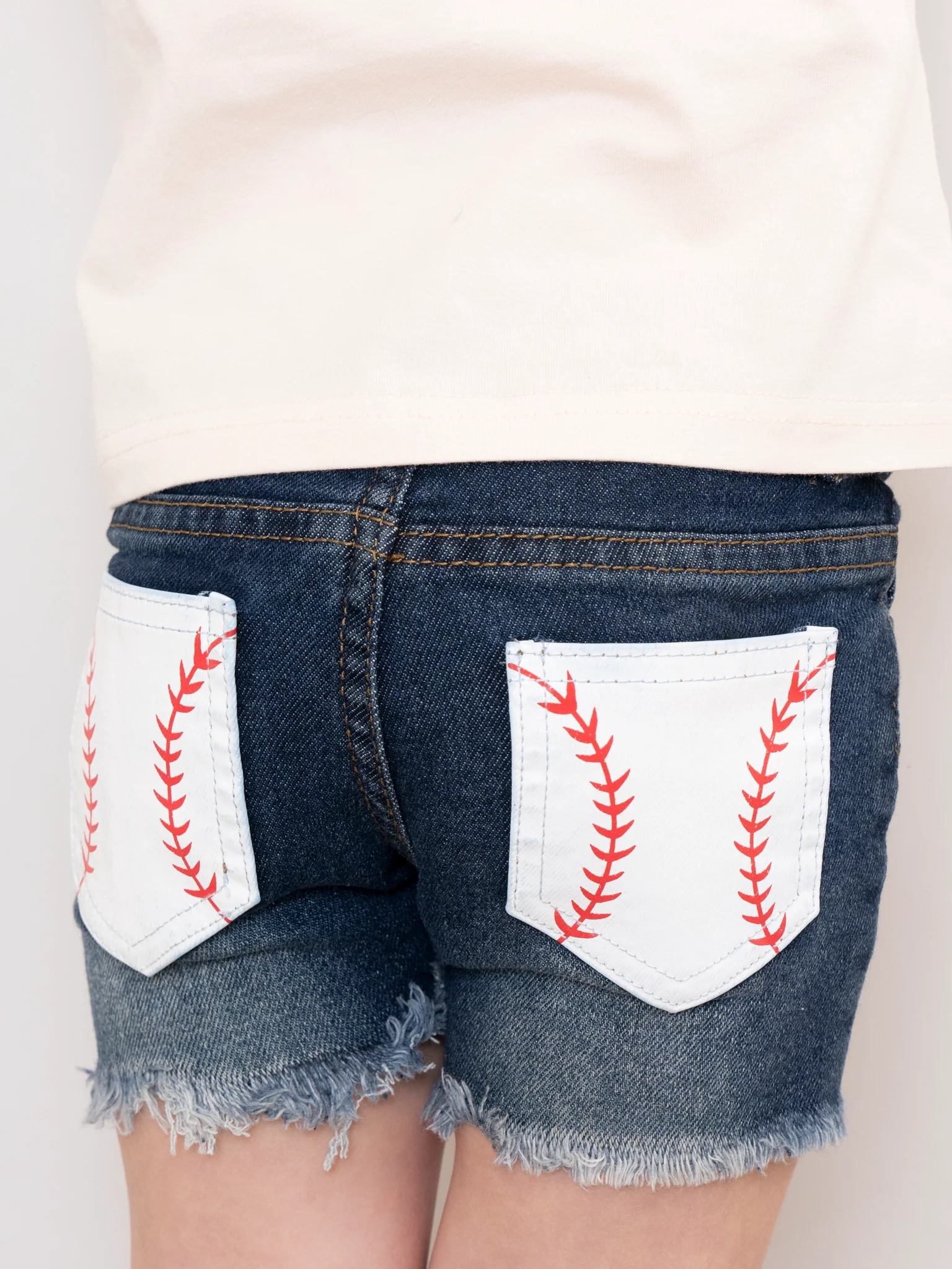 Baseball Season Denim Shorts Outfit - Image 2