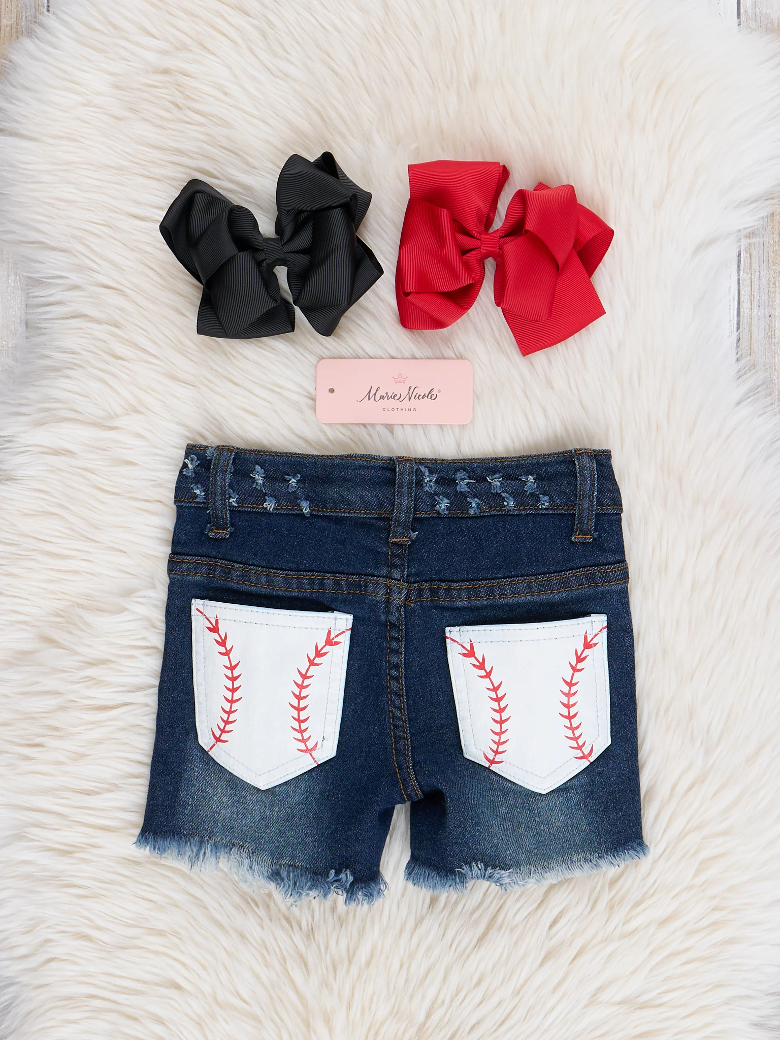 Baseball Season Denim Shorts Outfit - Image 5