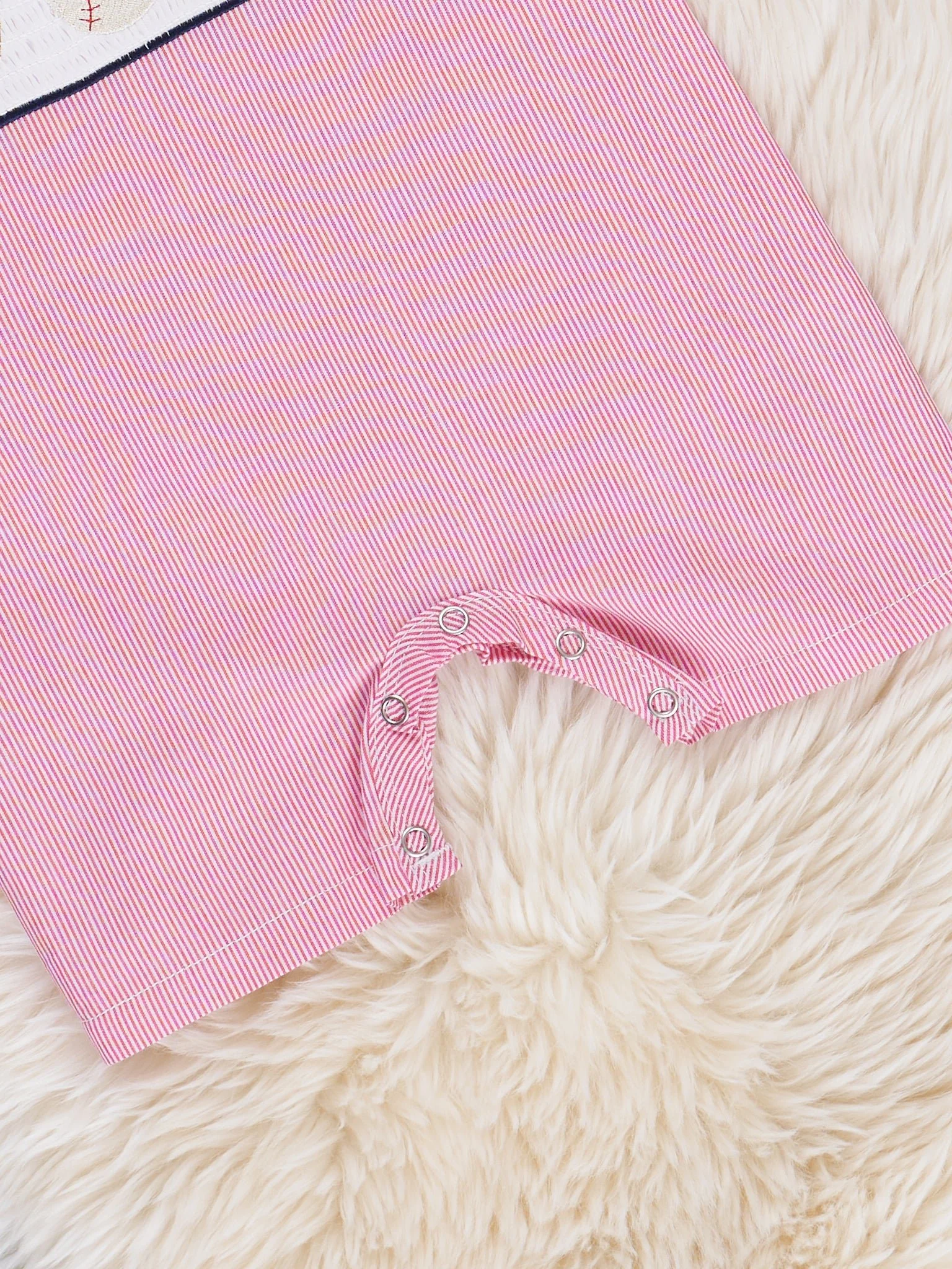 Baseball Smocked Cotton Johnny - Image 3