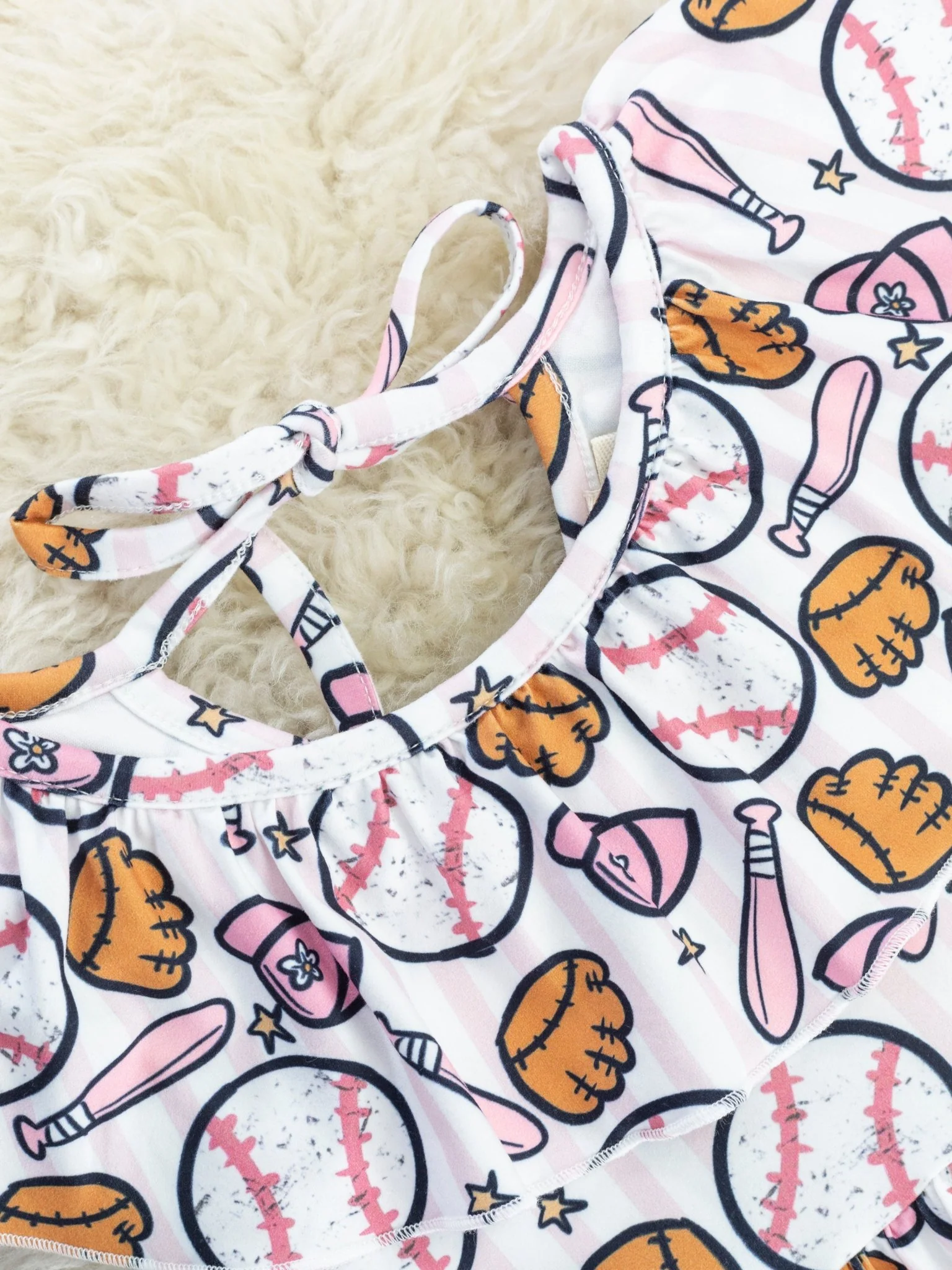 Bashful Baseball Ruffle Dress - Image 2