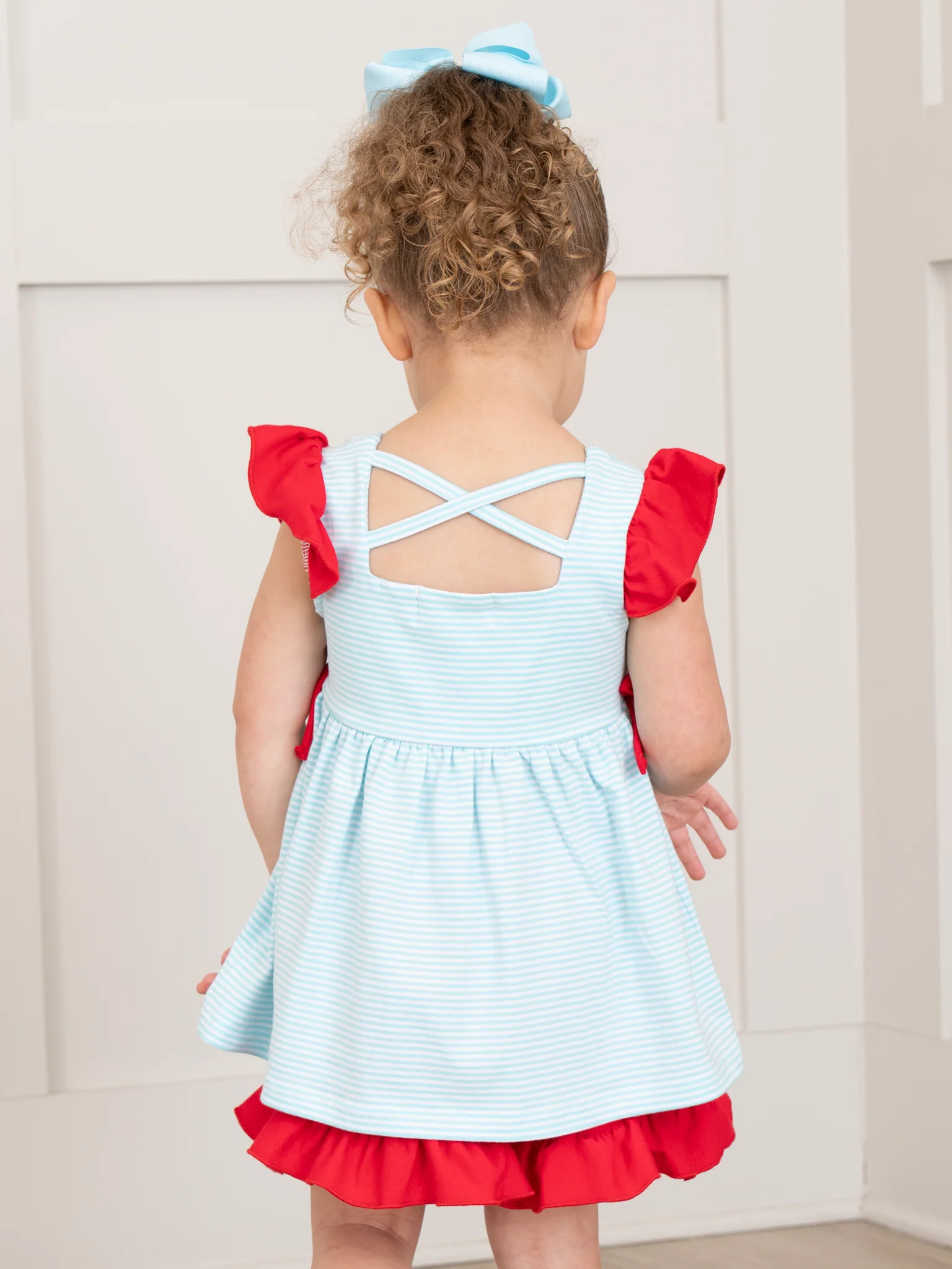 Batter Up Embroidered Ruffle Outfit - Image 5