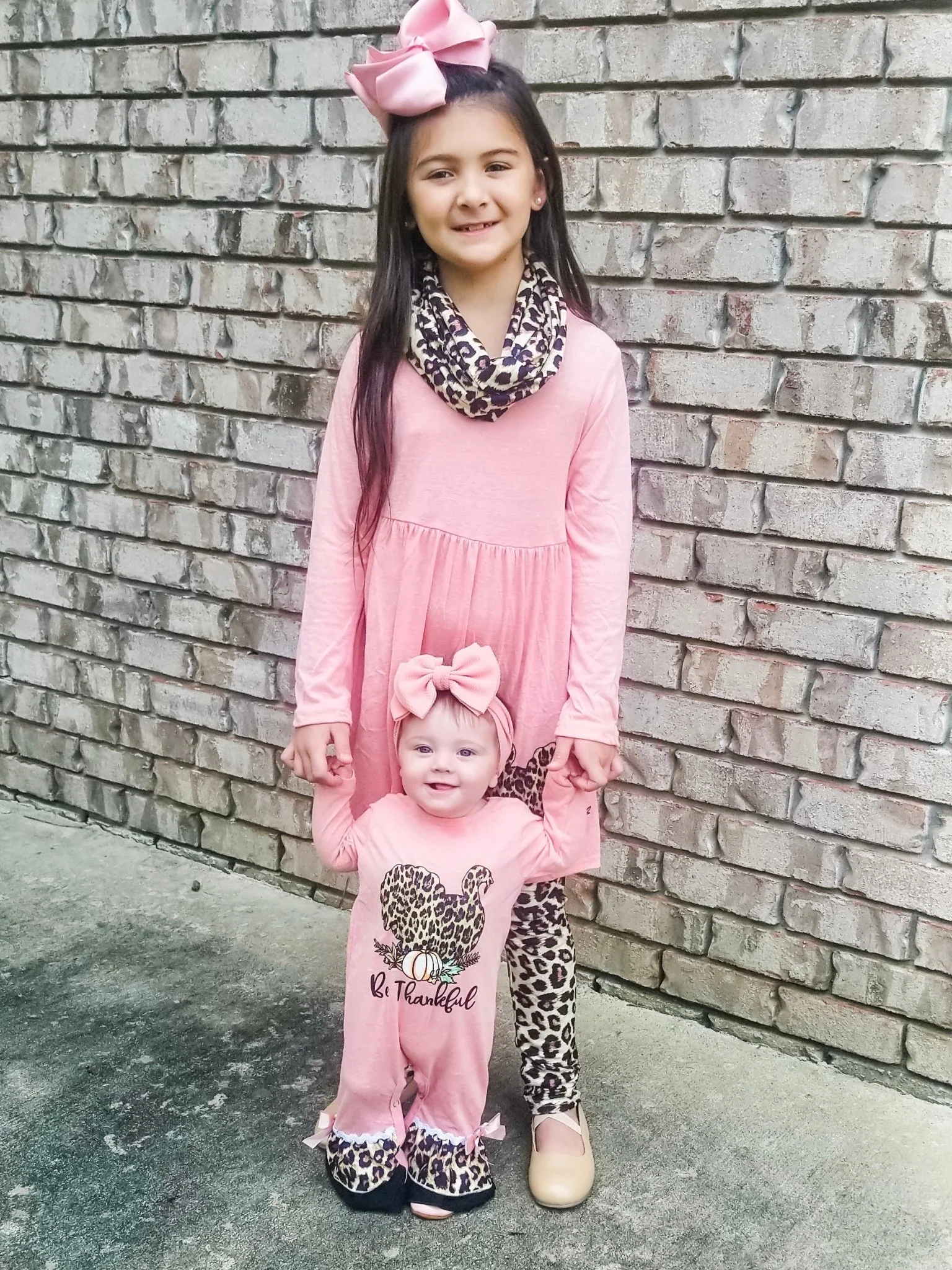 Be Thankful Leopard Turkey Ruffle Romper - Image 5