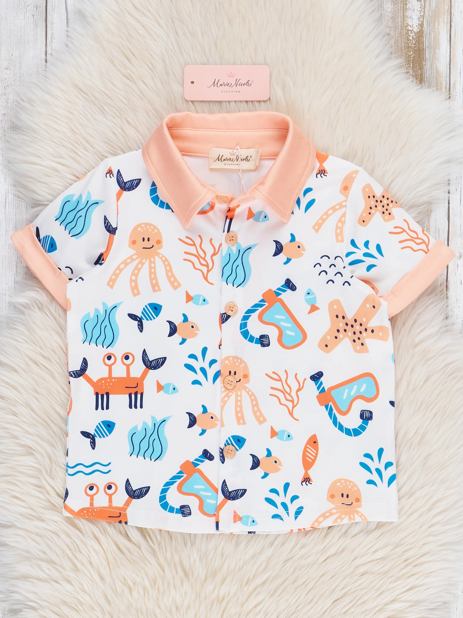 Beach Friends Button Up Shirt