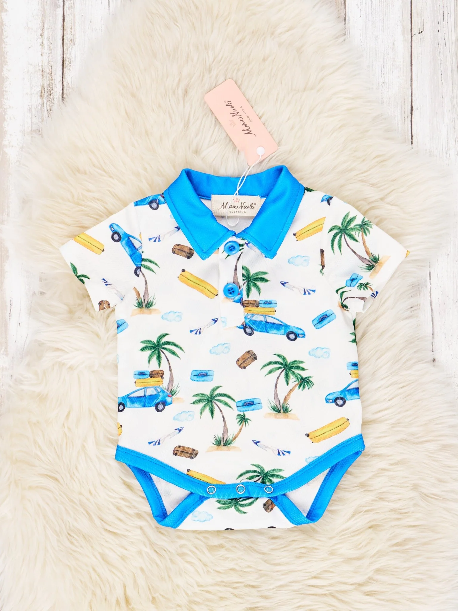 Beach Trip Polo Romper - Image 2
