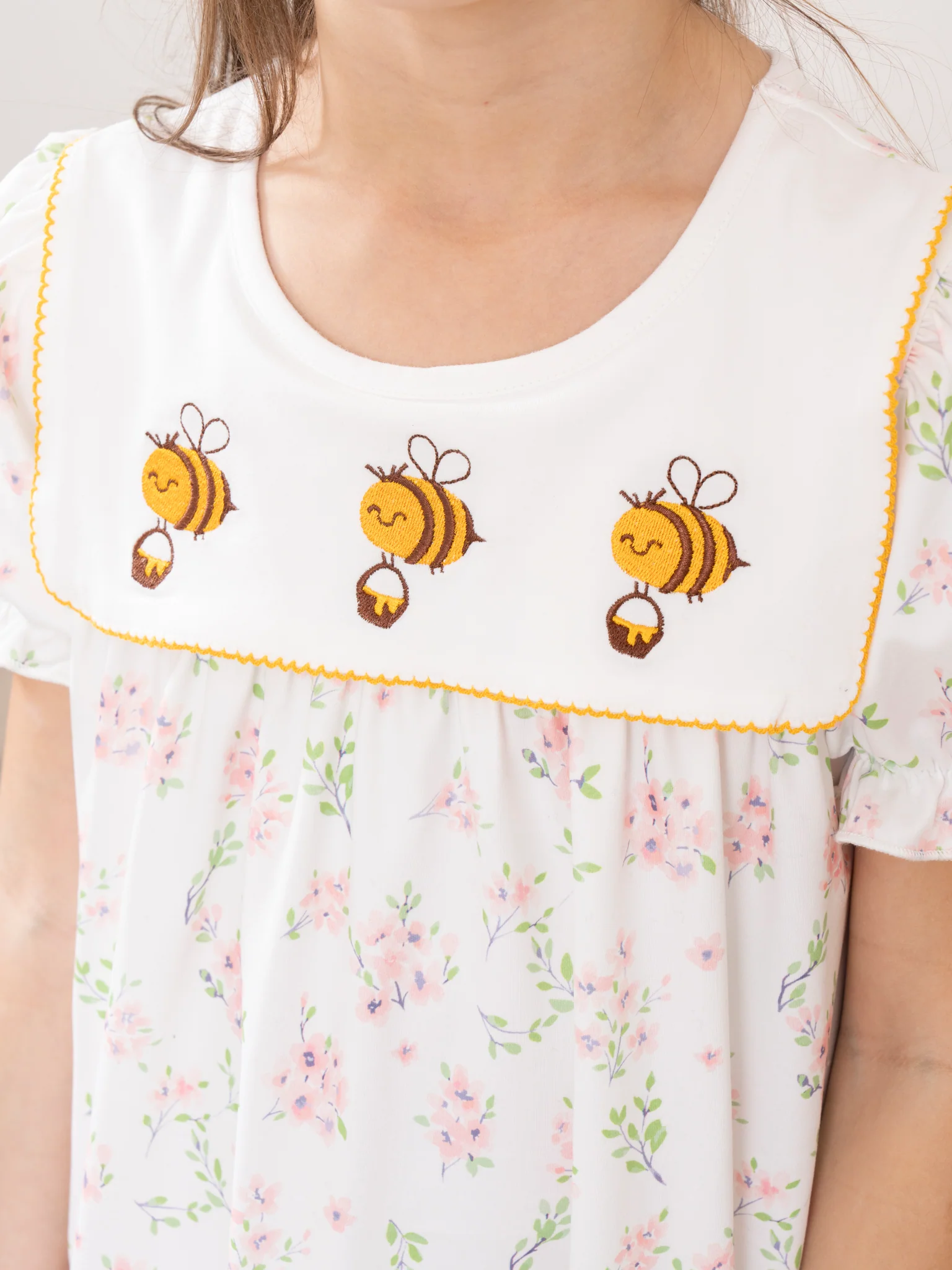 Bee in Your Bonnet Embroidered Ruffle Dress - Image 4