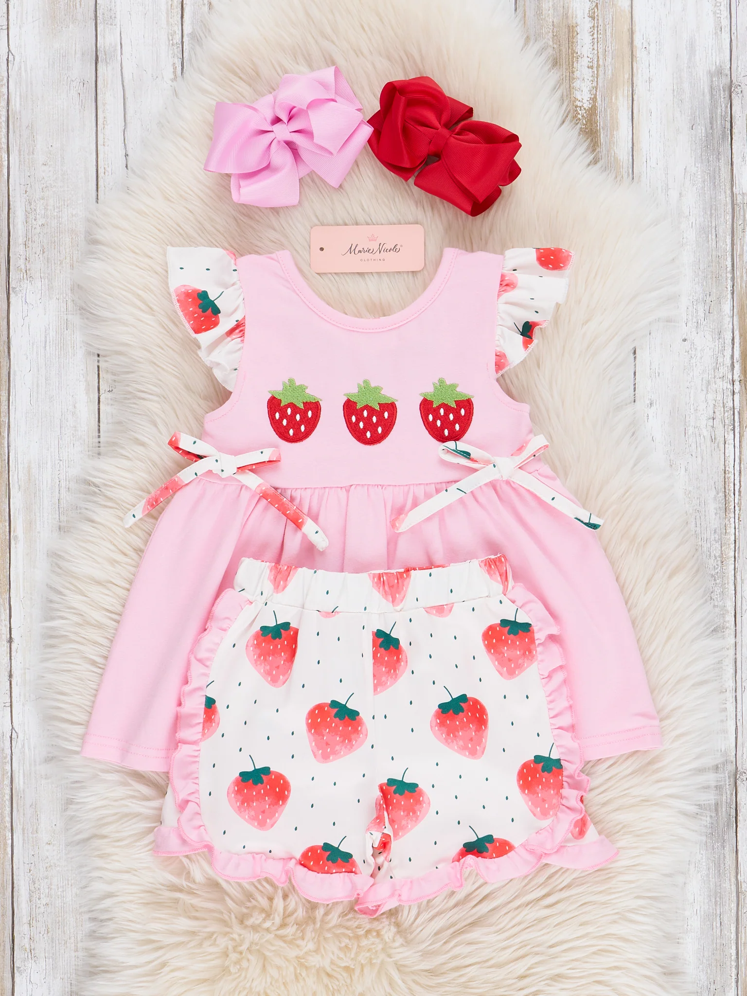 Berry Fresh and Fun Embroidered Outfit - Image 3