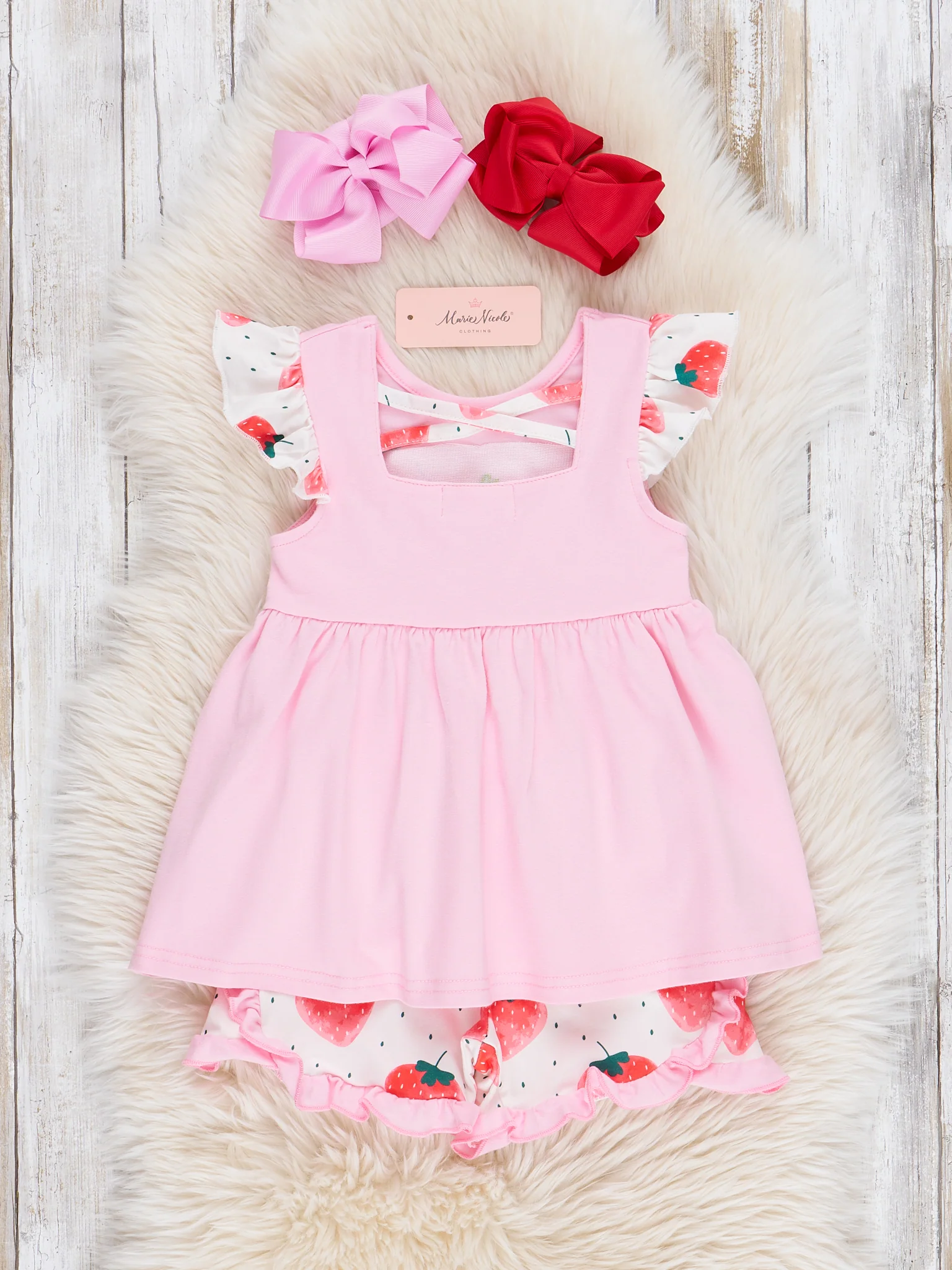 Berry Fresh and Fun Embroidered Outfit - Image 4