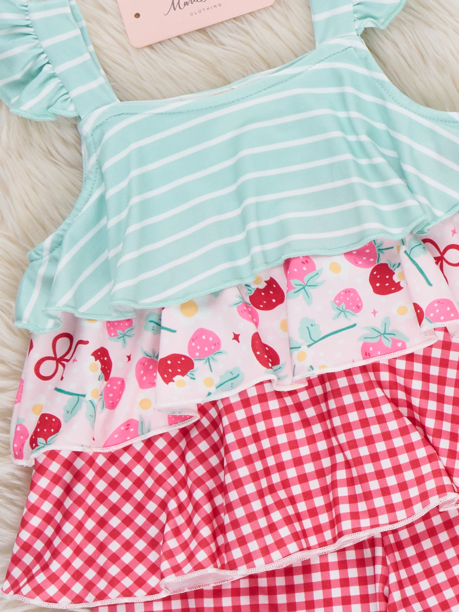 Berry Sweet Treats Plaid Outfit - Image 3