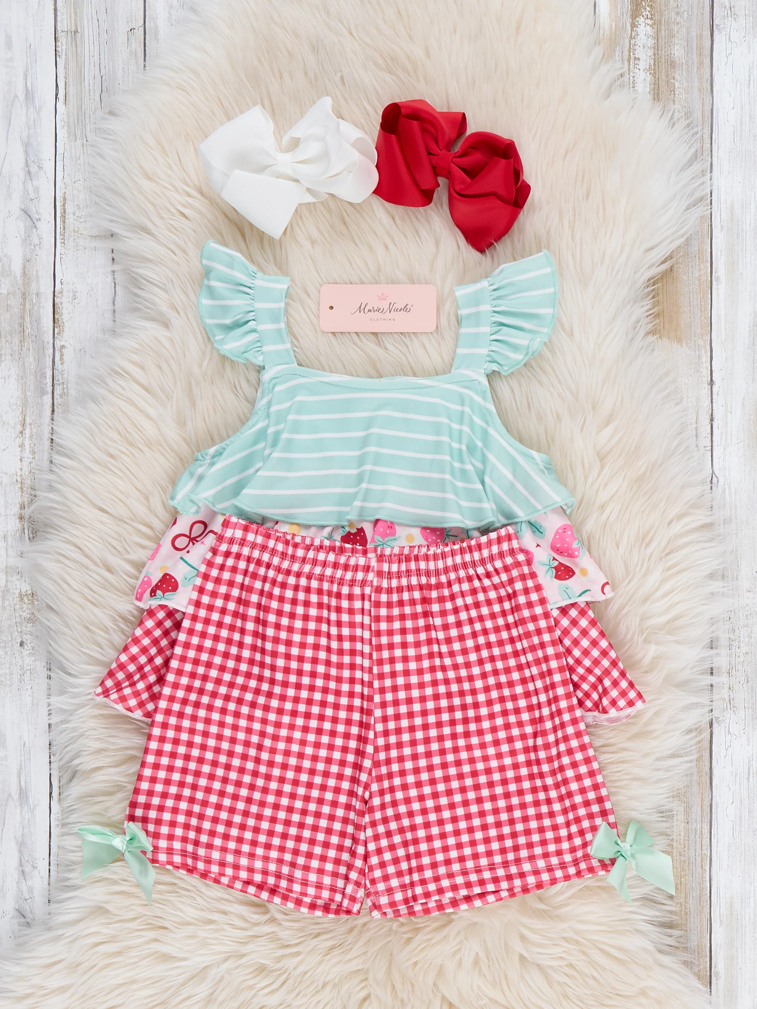 Berry Sweet Treats Plaid Outfit - Image 4