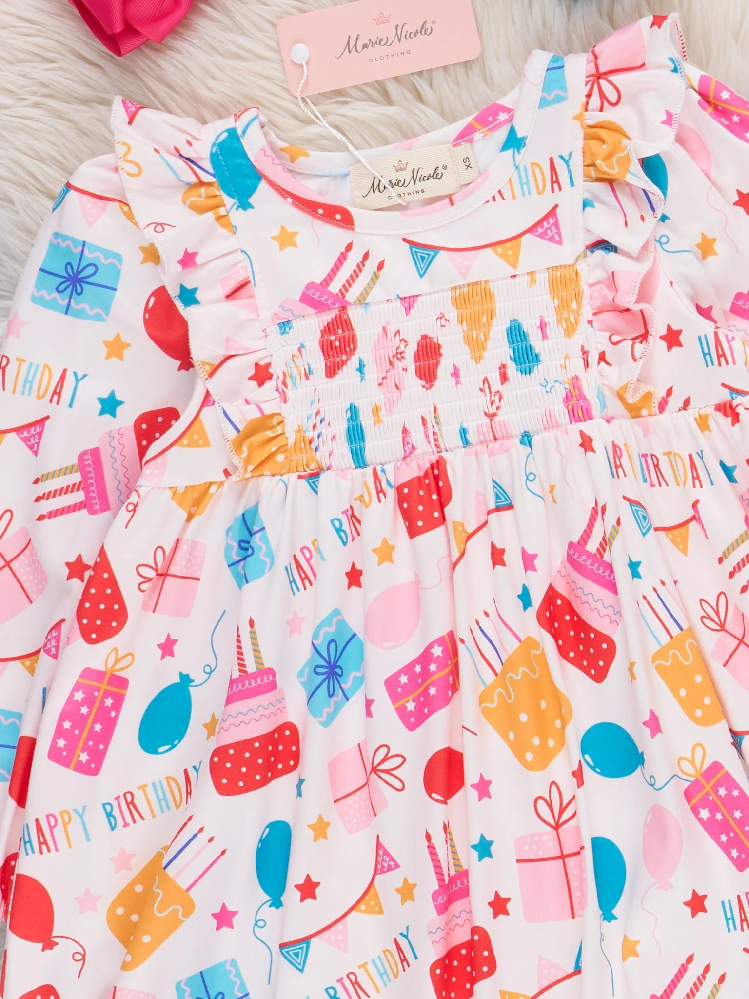 Birthday Fun Balloon Ruffle Dress - Image 2
