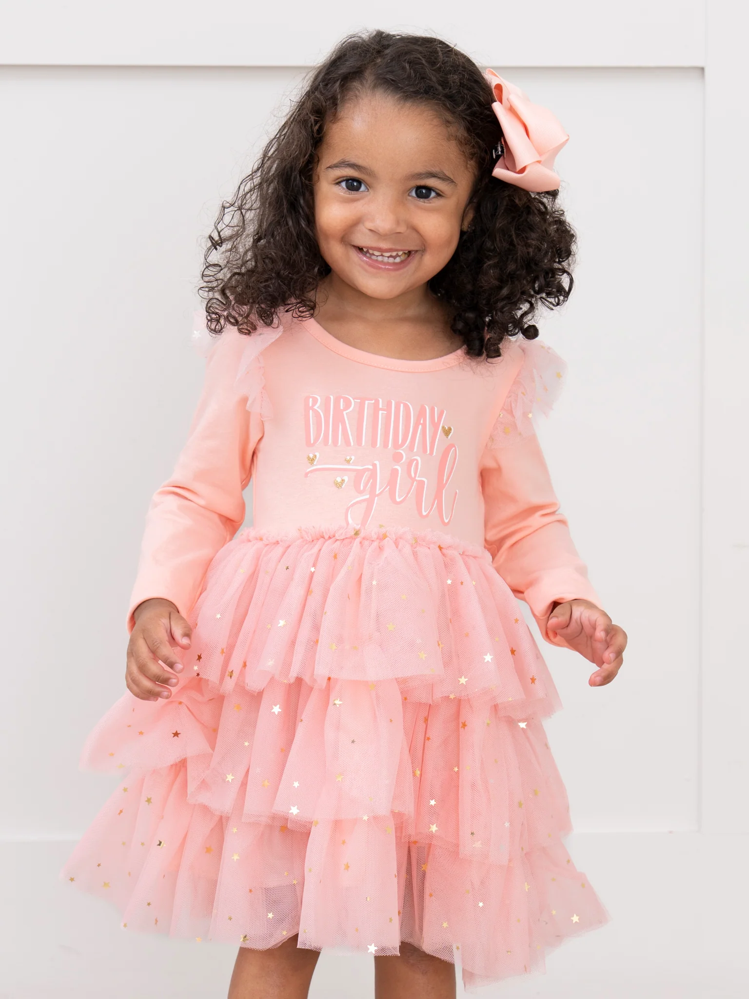 "Birthday Girl" Pink Princess Tulle Dress
