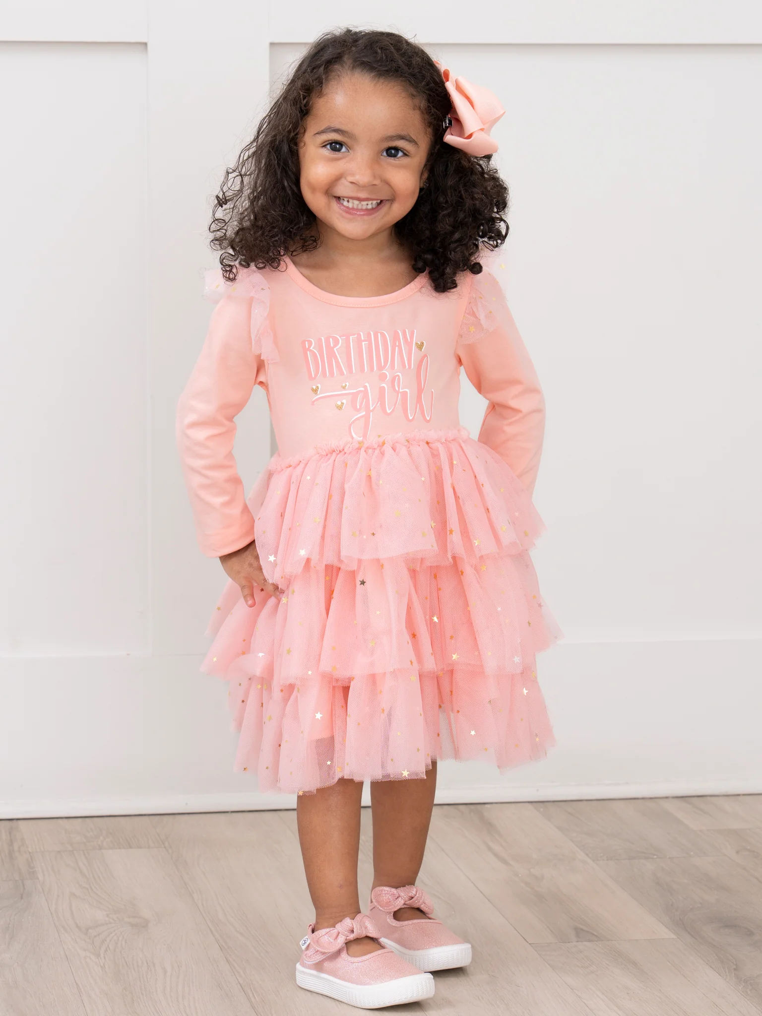 "Birthday Girl" Pink Princess Tulle Dress - Image 5