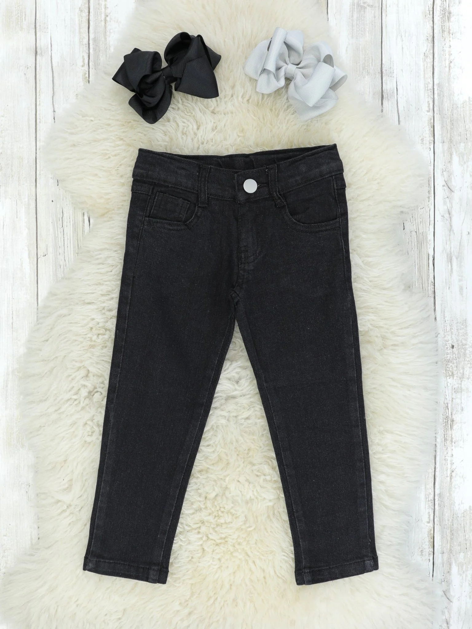 Black Denim Pants