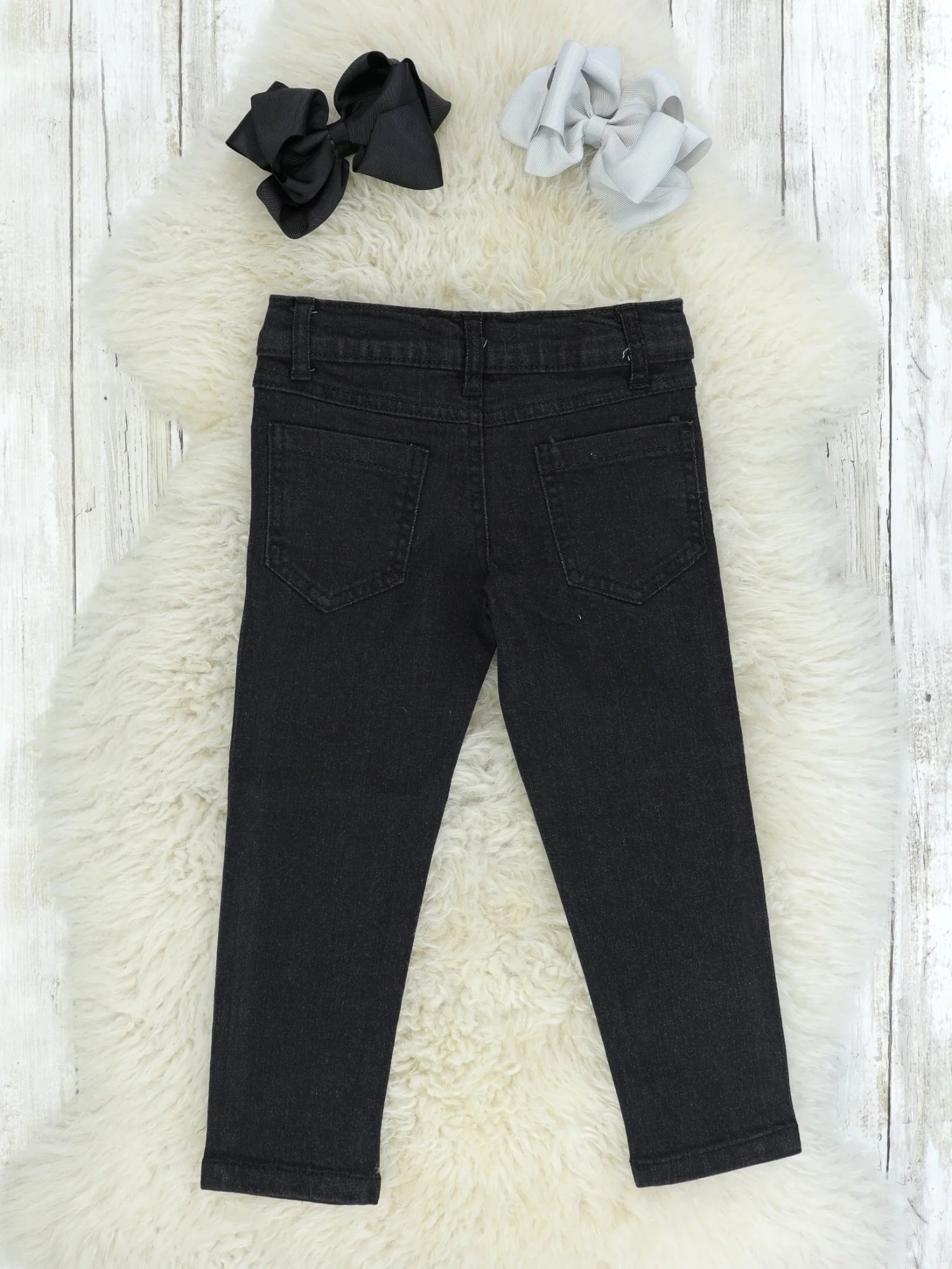 Black Denim Pants - Image 2