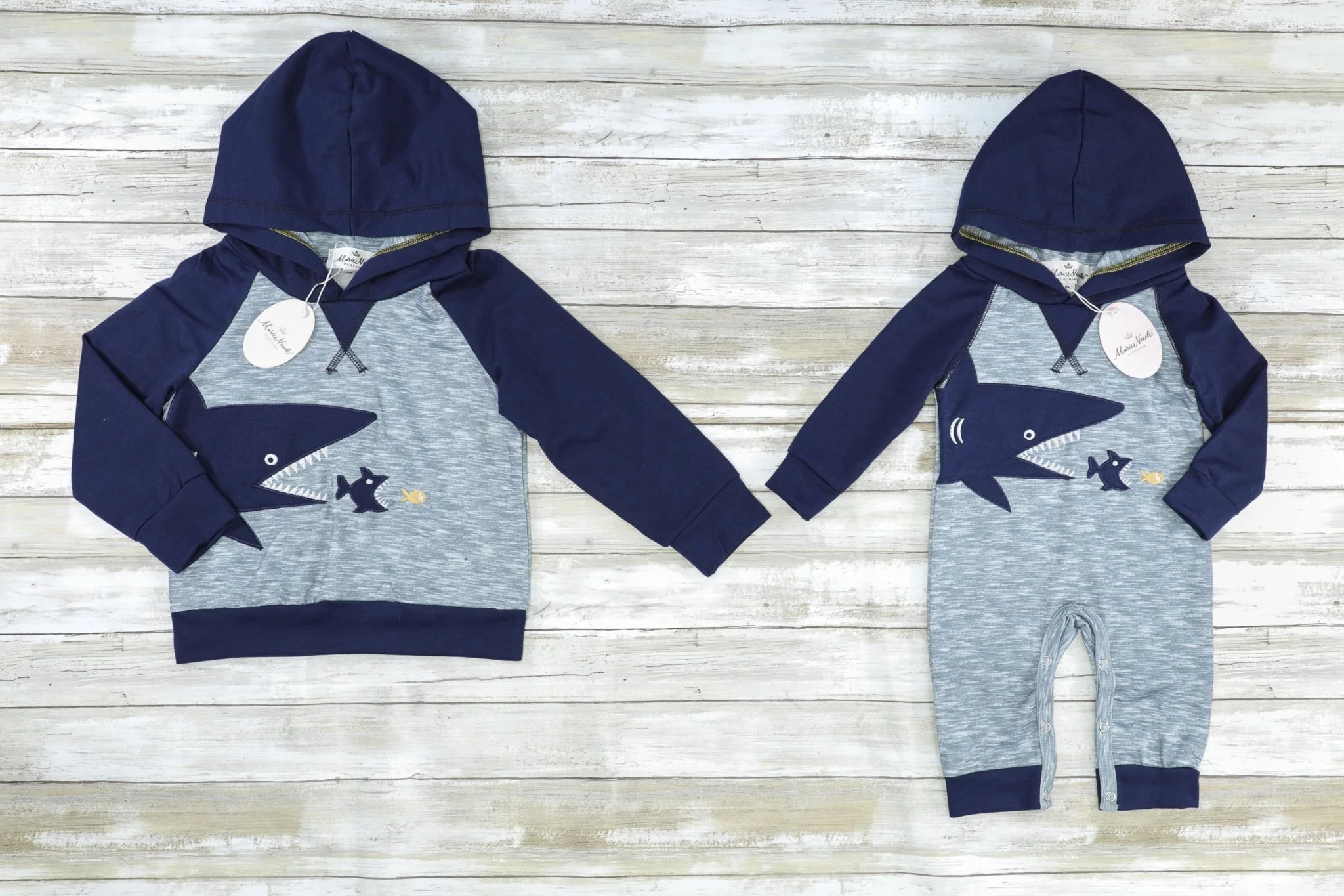 Black Shark Raglan Hoodie - Image 2