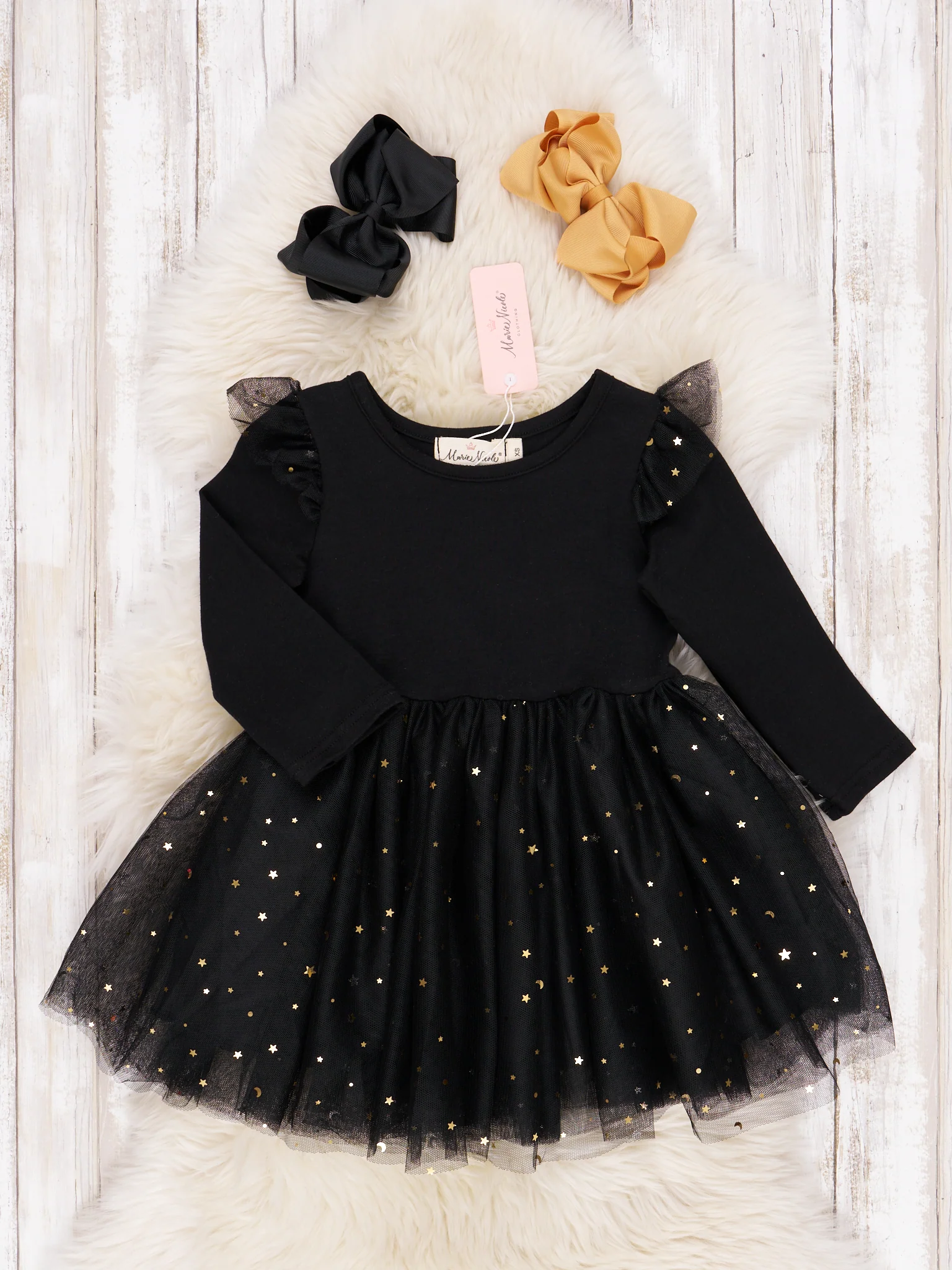 Black Sparkle Party Tulle Dress - Image 2