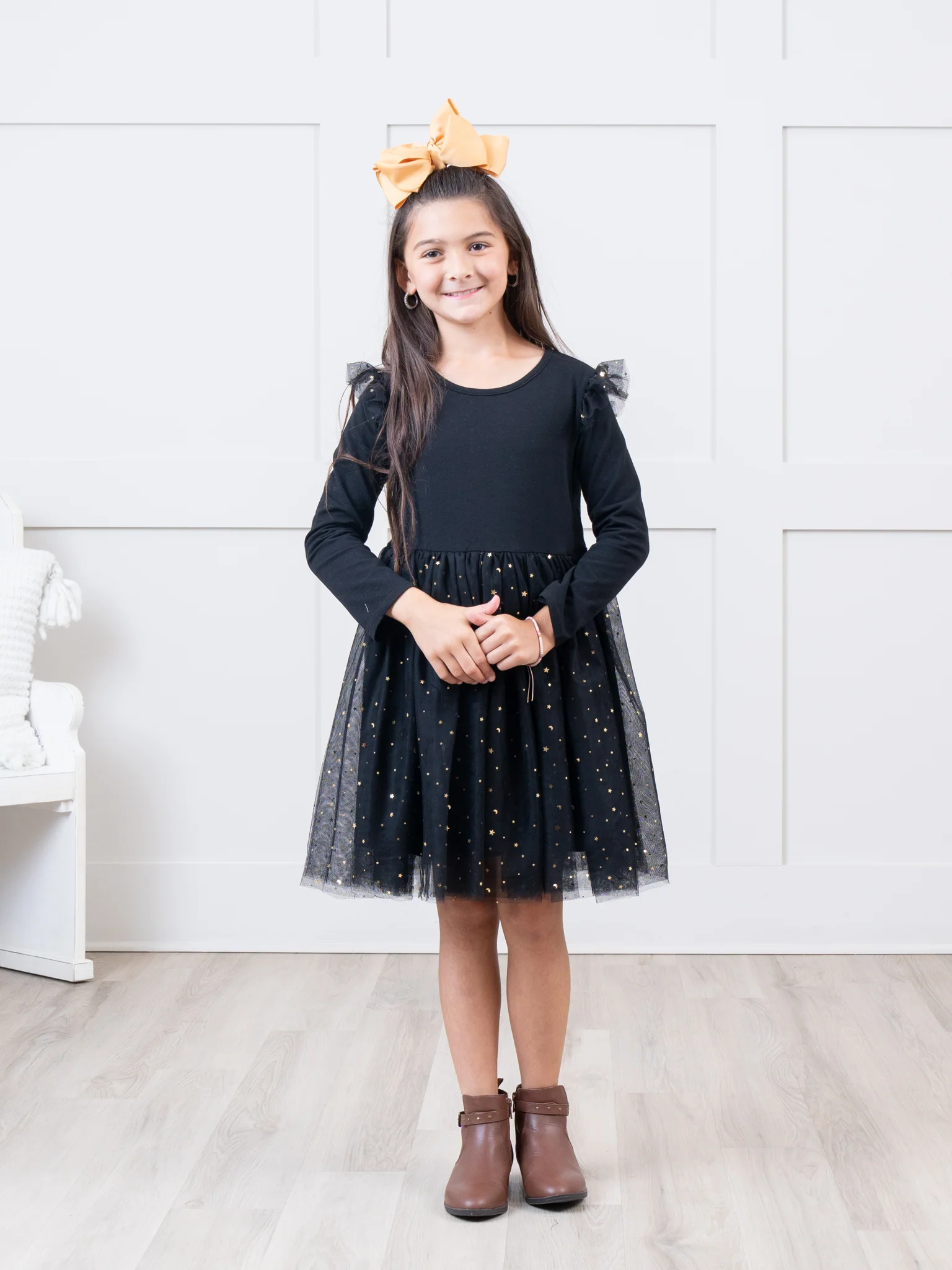 Black Sparkle Party Tulle Dress - Image 3