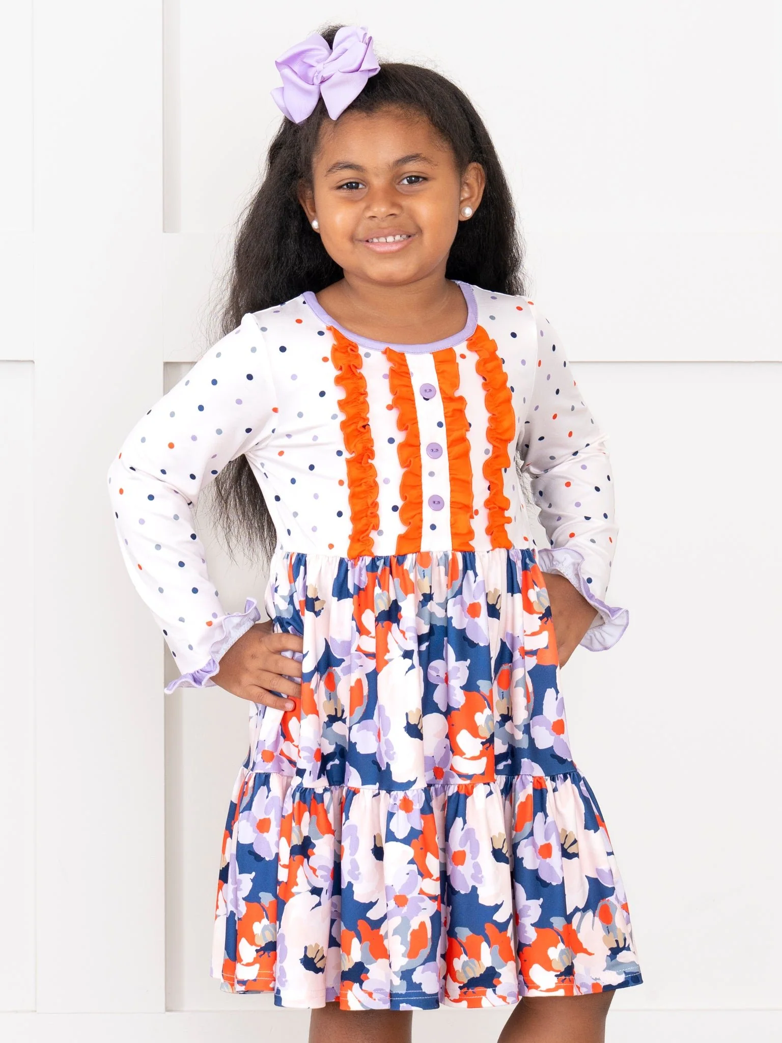 Bloom & Dots Ruffle Dress