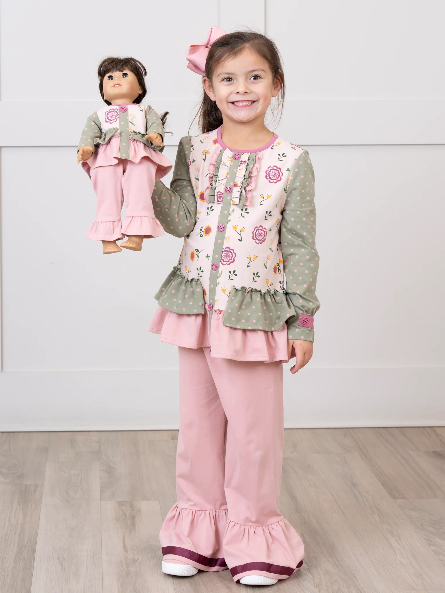 Bloomberry Fields 18 inch Doll Peplum Ruffle Outfit - Image 4