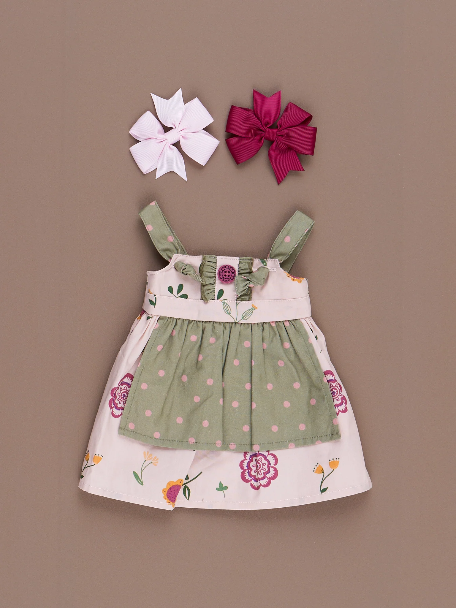 Bloomberry Fields 18 inch Doll Prairie Apron Dress - Image 4