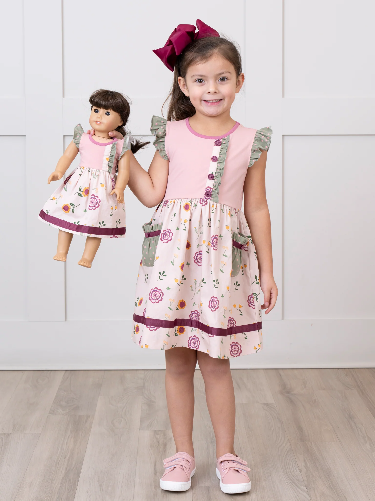 Bloomberry Fields 18 inch Doll Ruffle Pocket Dress - Image 5