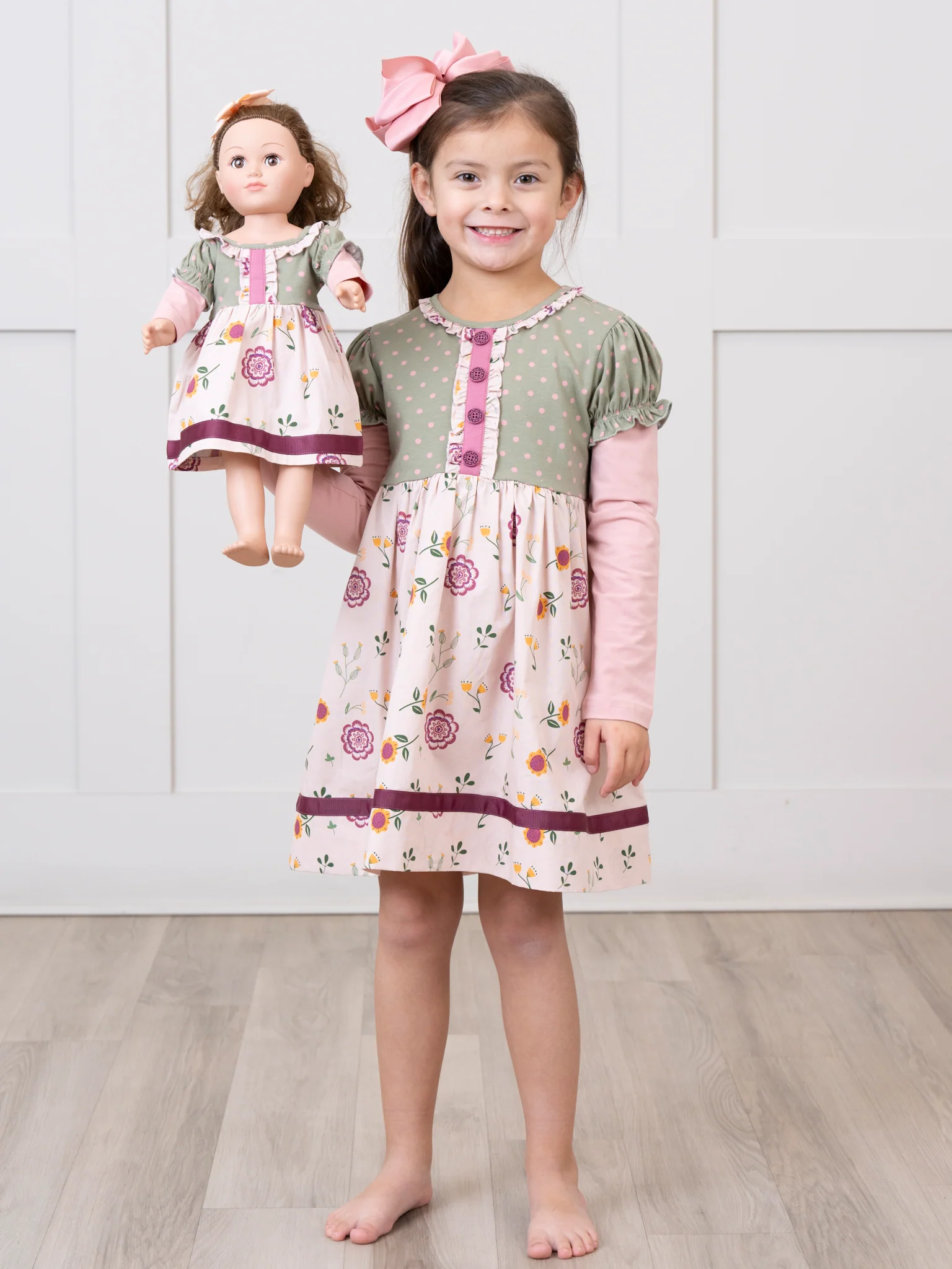 Bloomberry Fields 18 inch Doll Sweet Ruffle Dress - Image 5