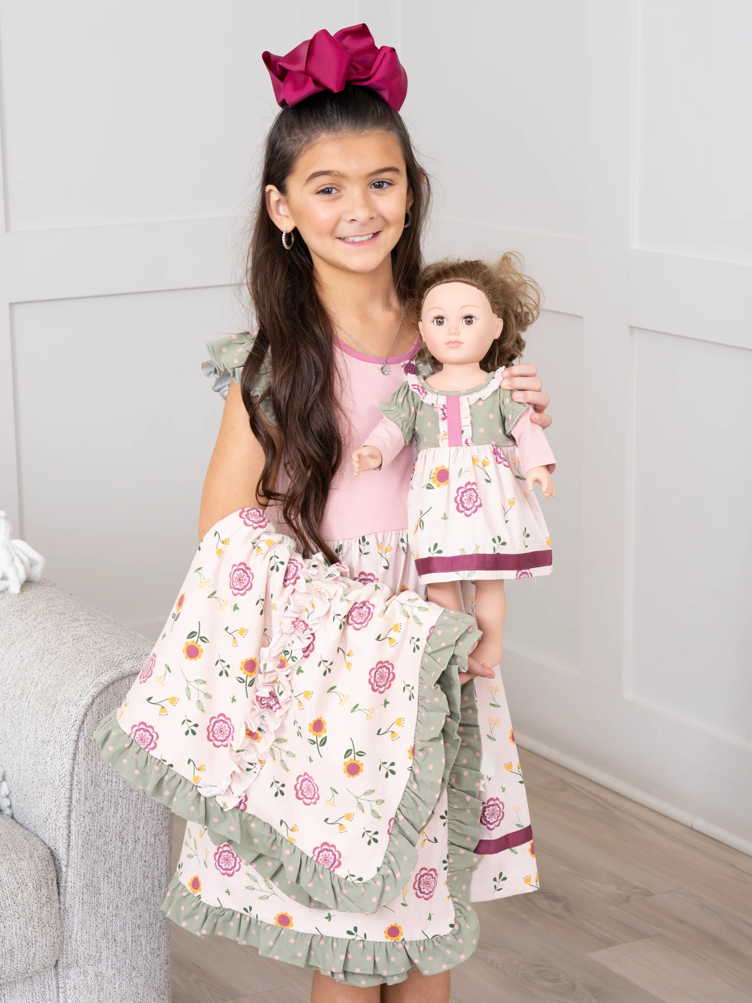Bloomberry Fields 18 inch Doll Sweet Ruffle Dress - Image 6
