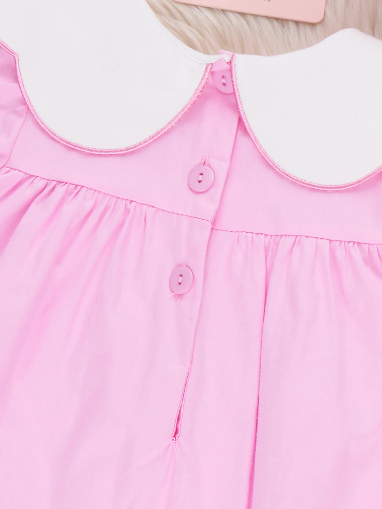 Blooming Bunny Embroidered 100% Cotton Dress - Image 3