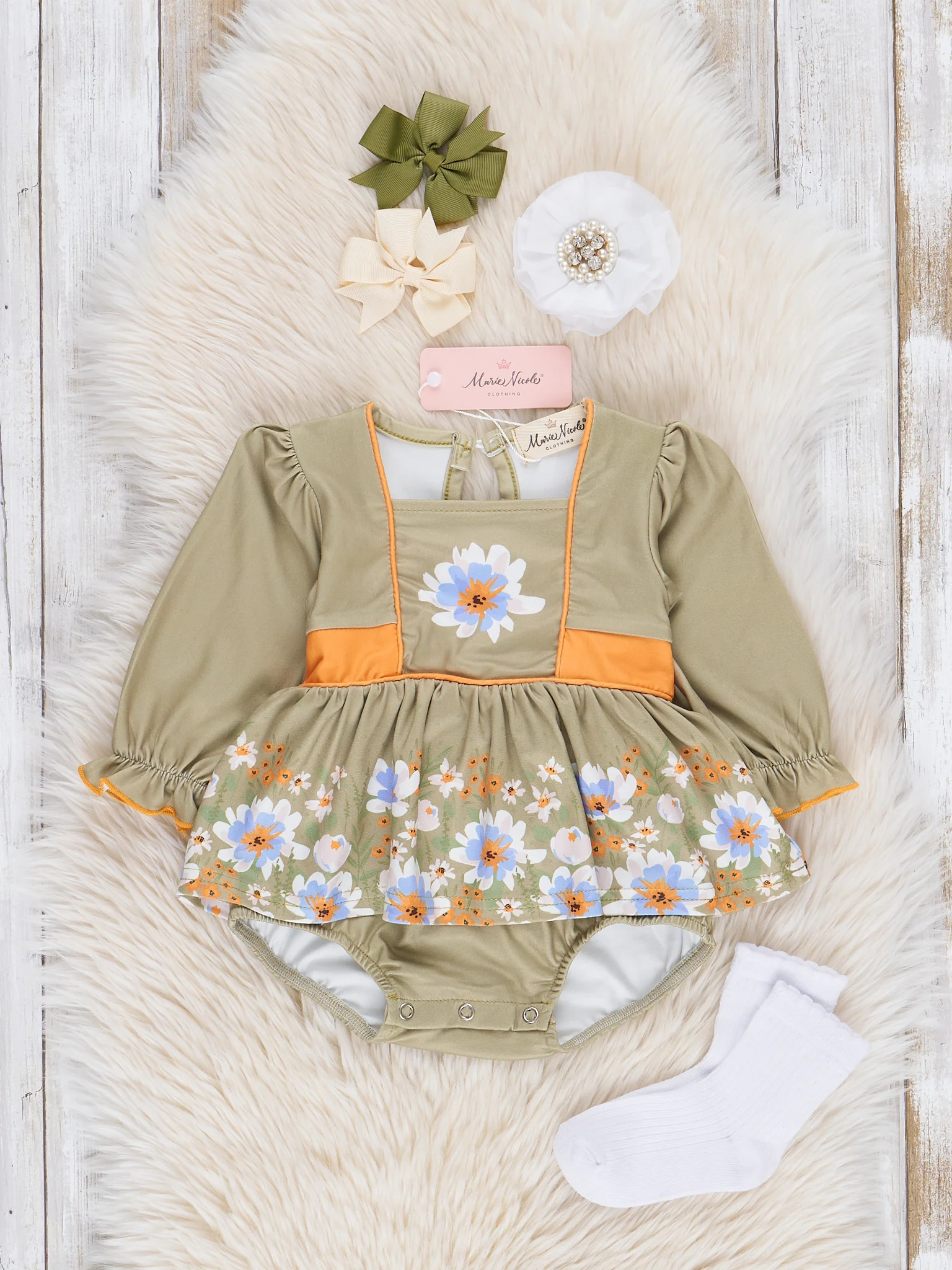 Blooming Daisy Garden Bubble Romper