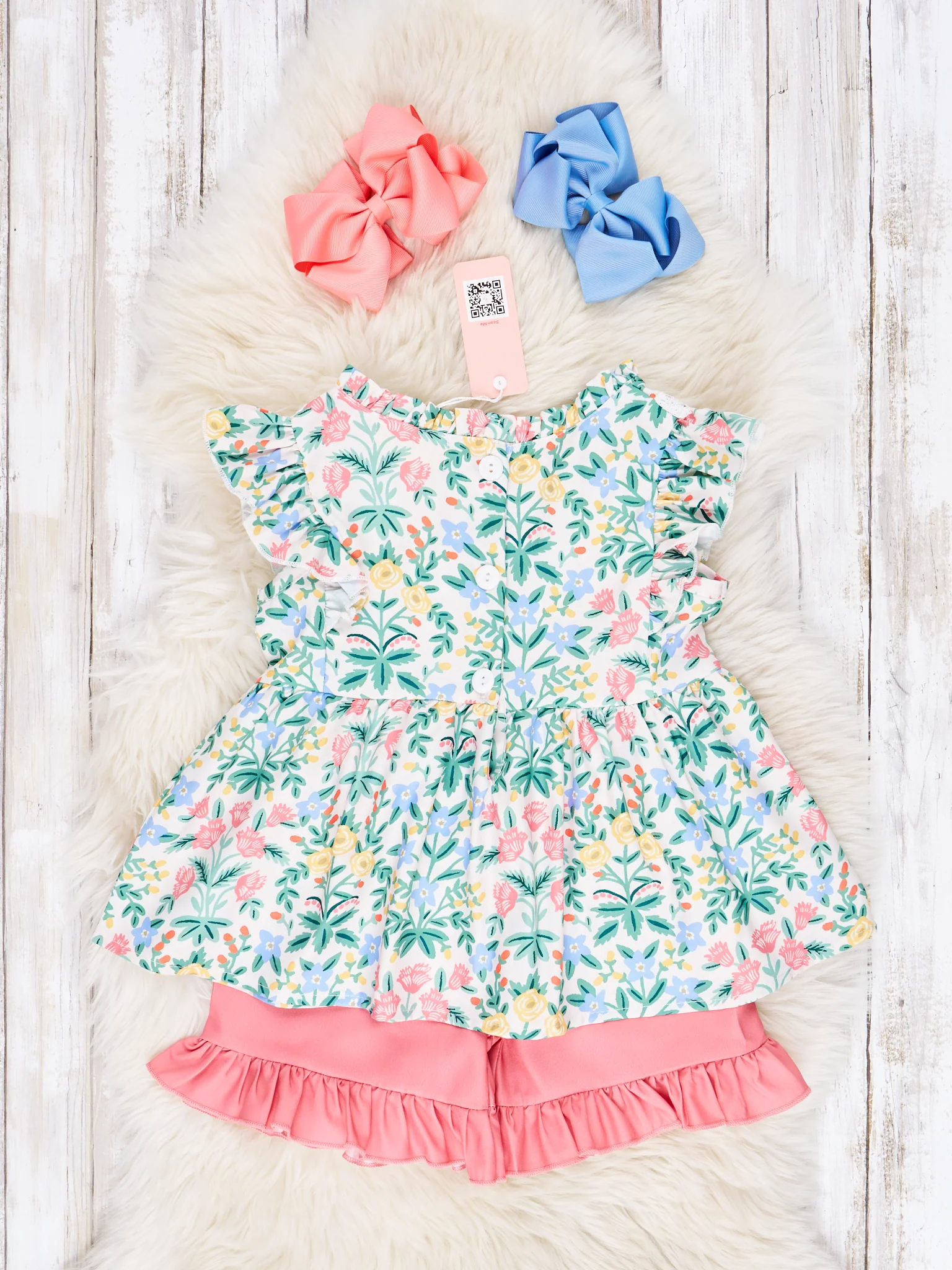 Blooming Floral Ruffle Lace Outfit - Image 2