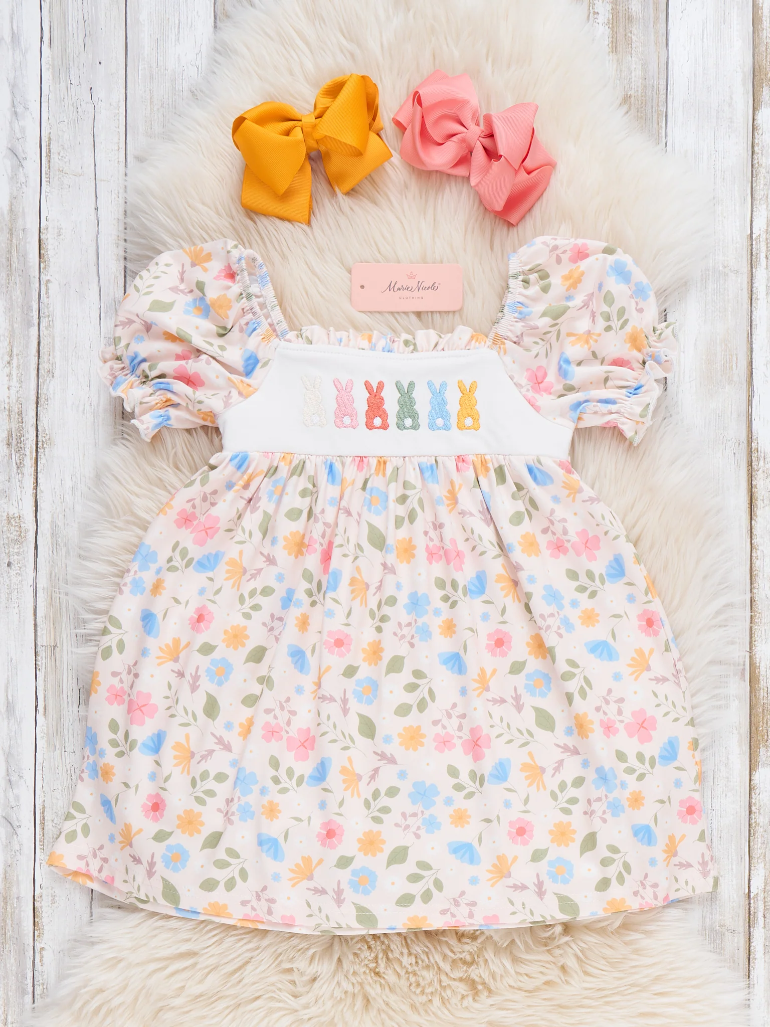 Blossom Hop Embroidered Dress