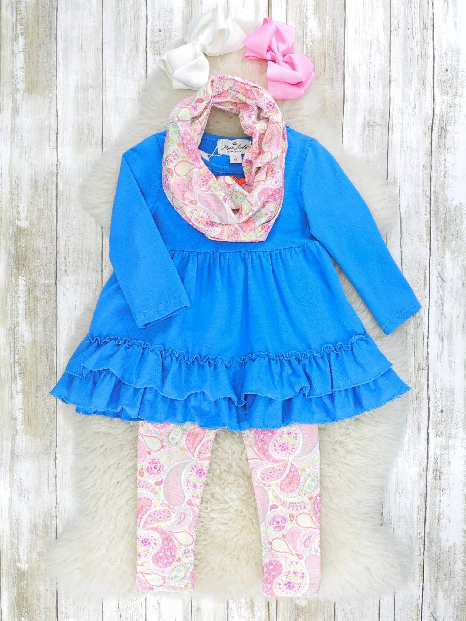 Blue & Pink Paisley Turkey 3-Piece Set