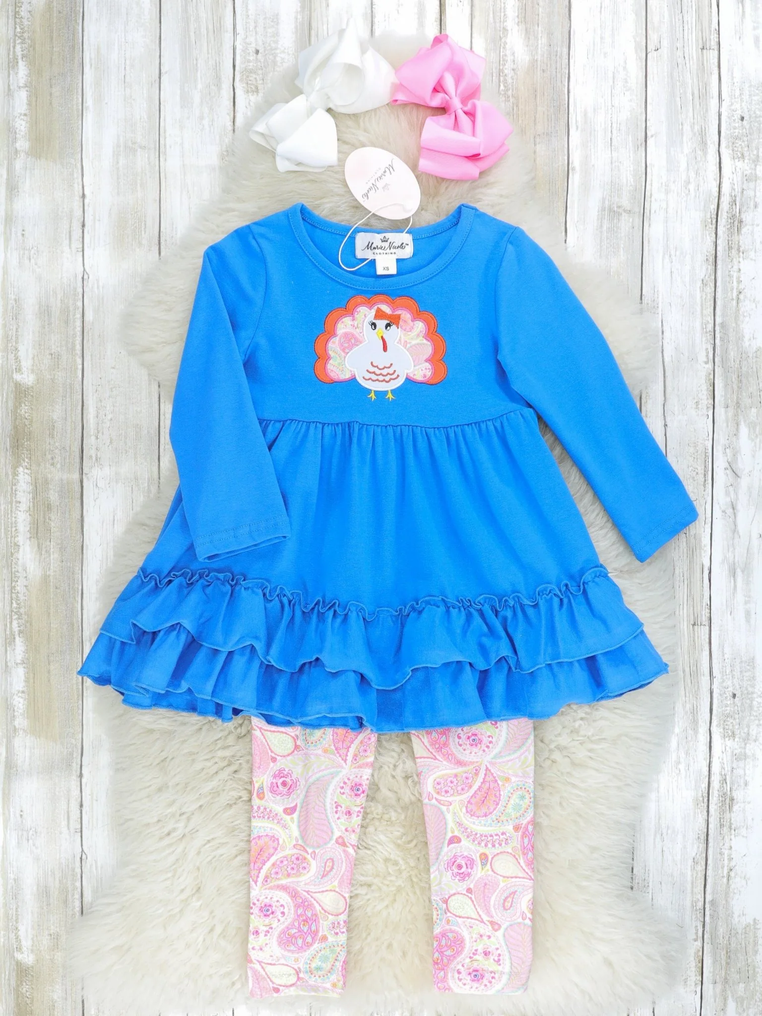 Blue & Pink Paisley Turkey 3-Piece Set - Image 2