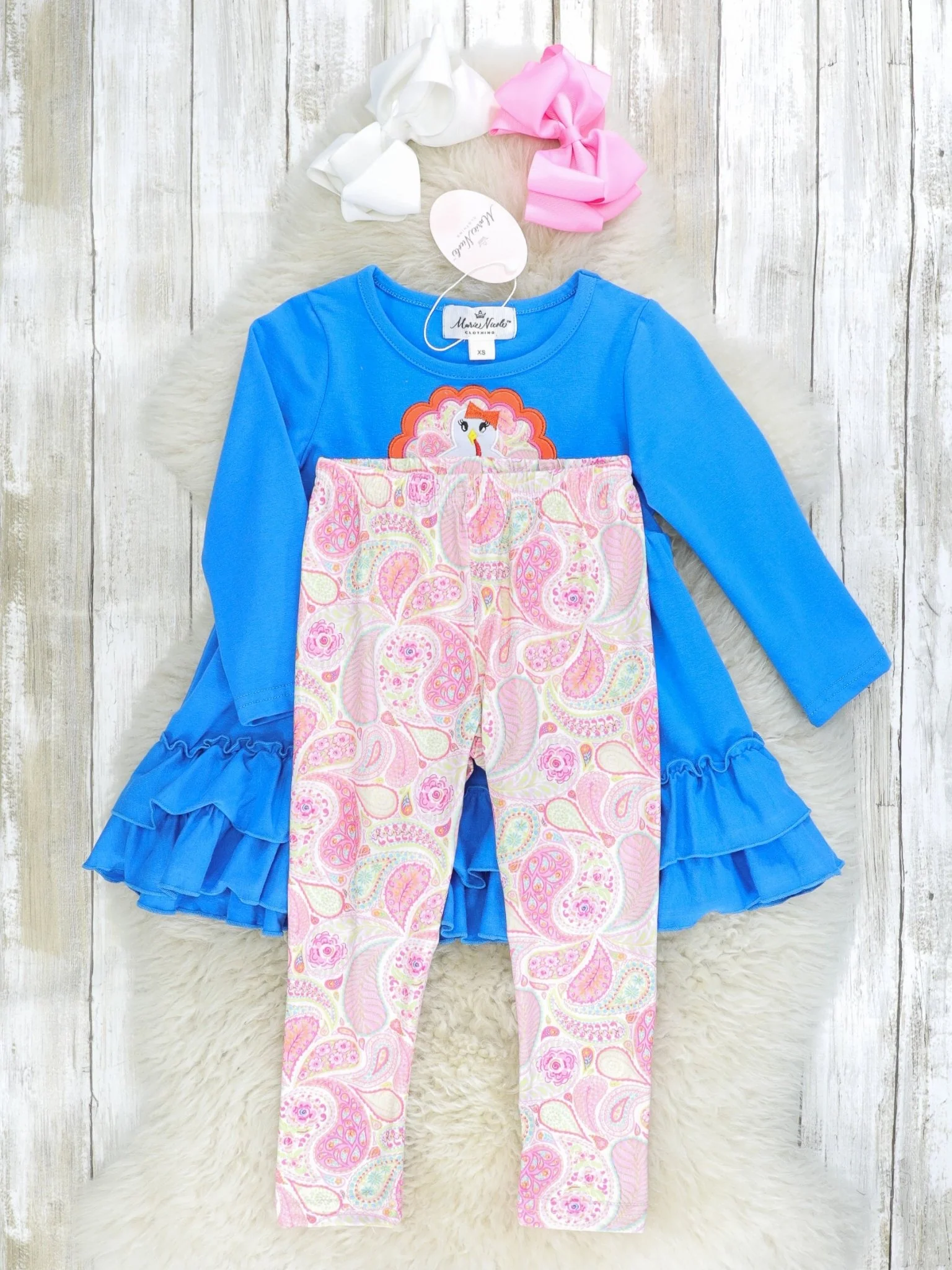 Blue & Pink Paisley Turkey 3-Piece Set - Image 3
