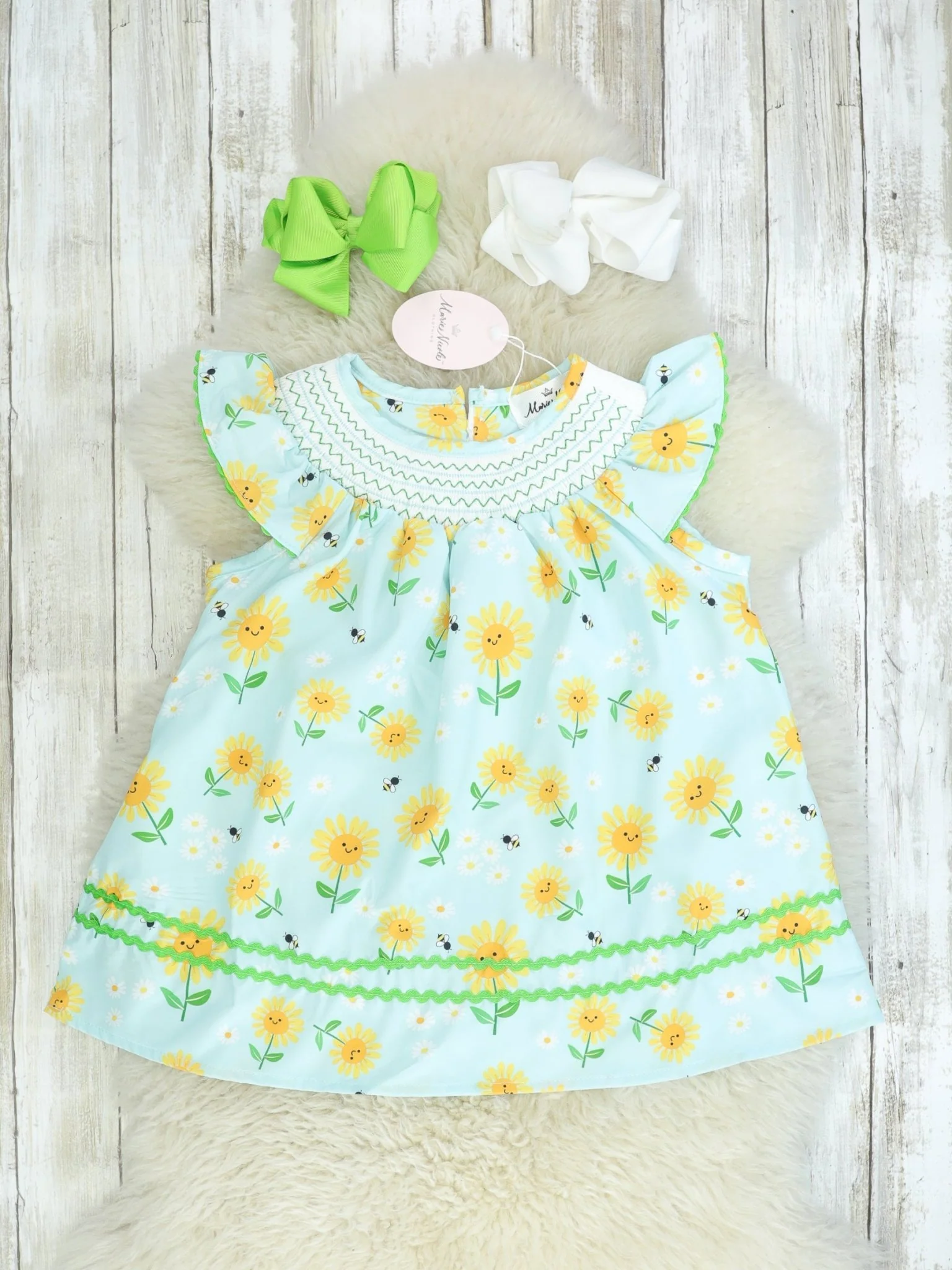 Blue & Yellow Floral Dress