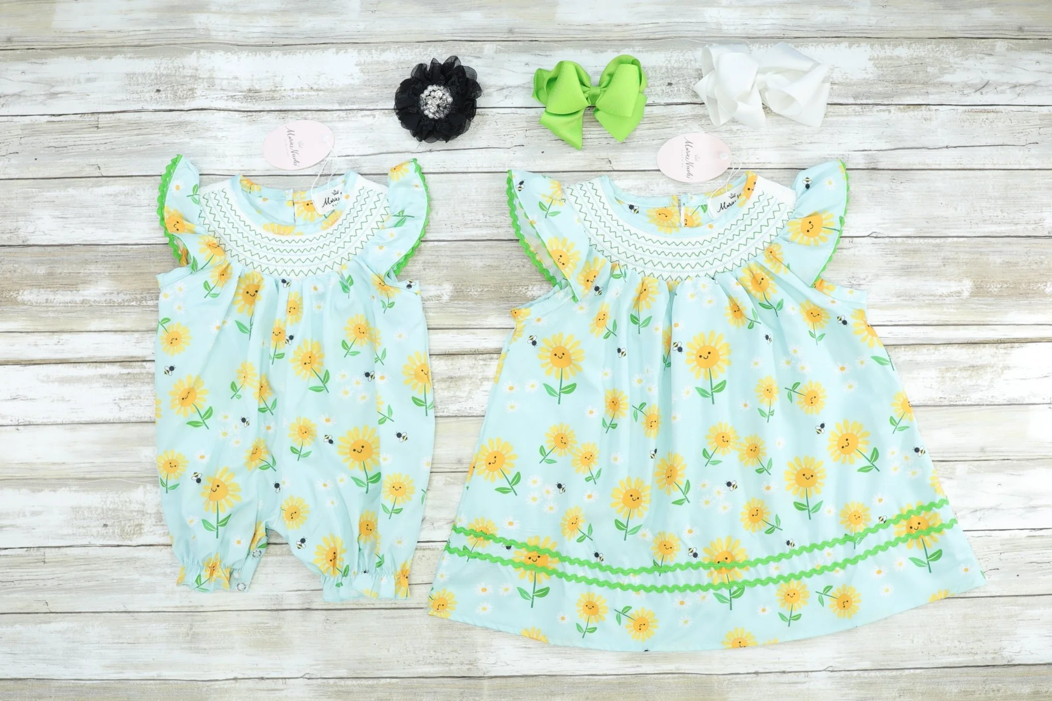 Blue & Yellow Floral Dress - Image 2